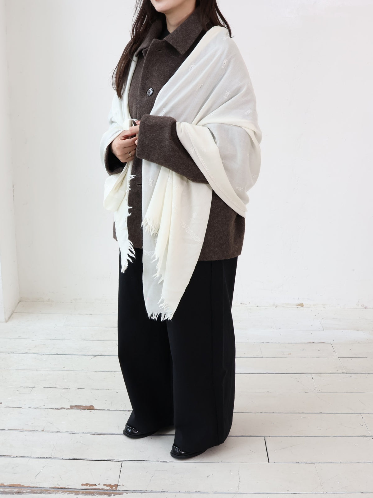 INDIA ウール×シルクストール