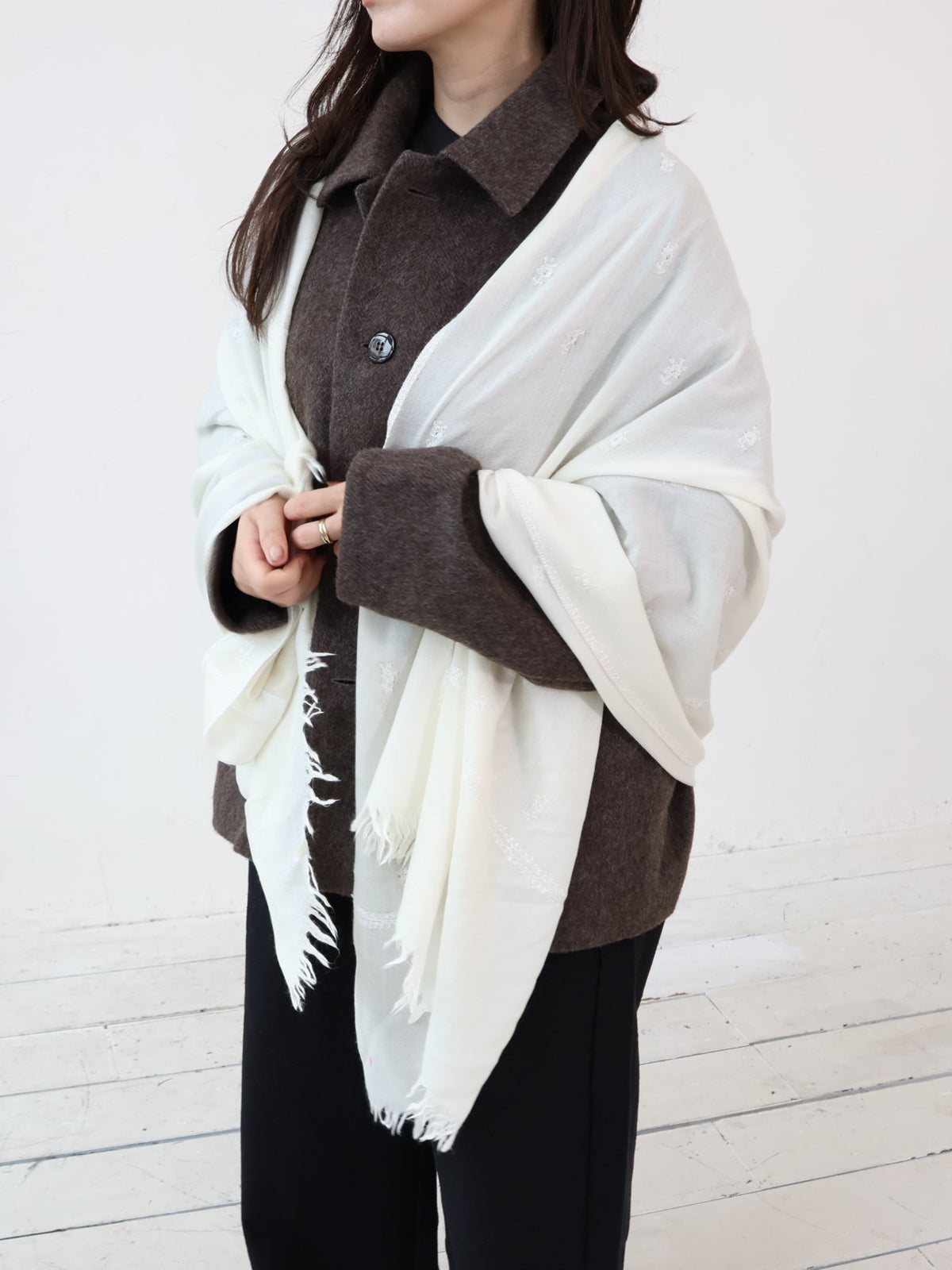 INDIA ウール×シルクストール