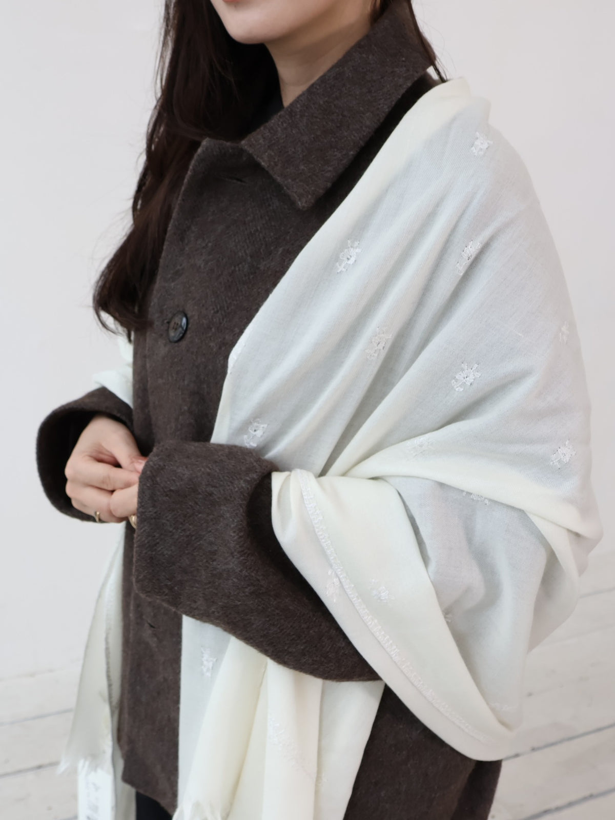 INDIA ウール×シルクストール
