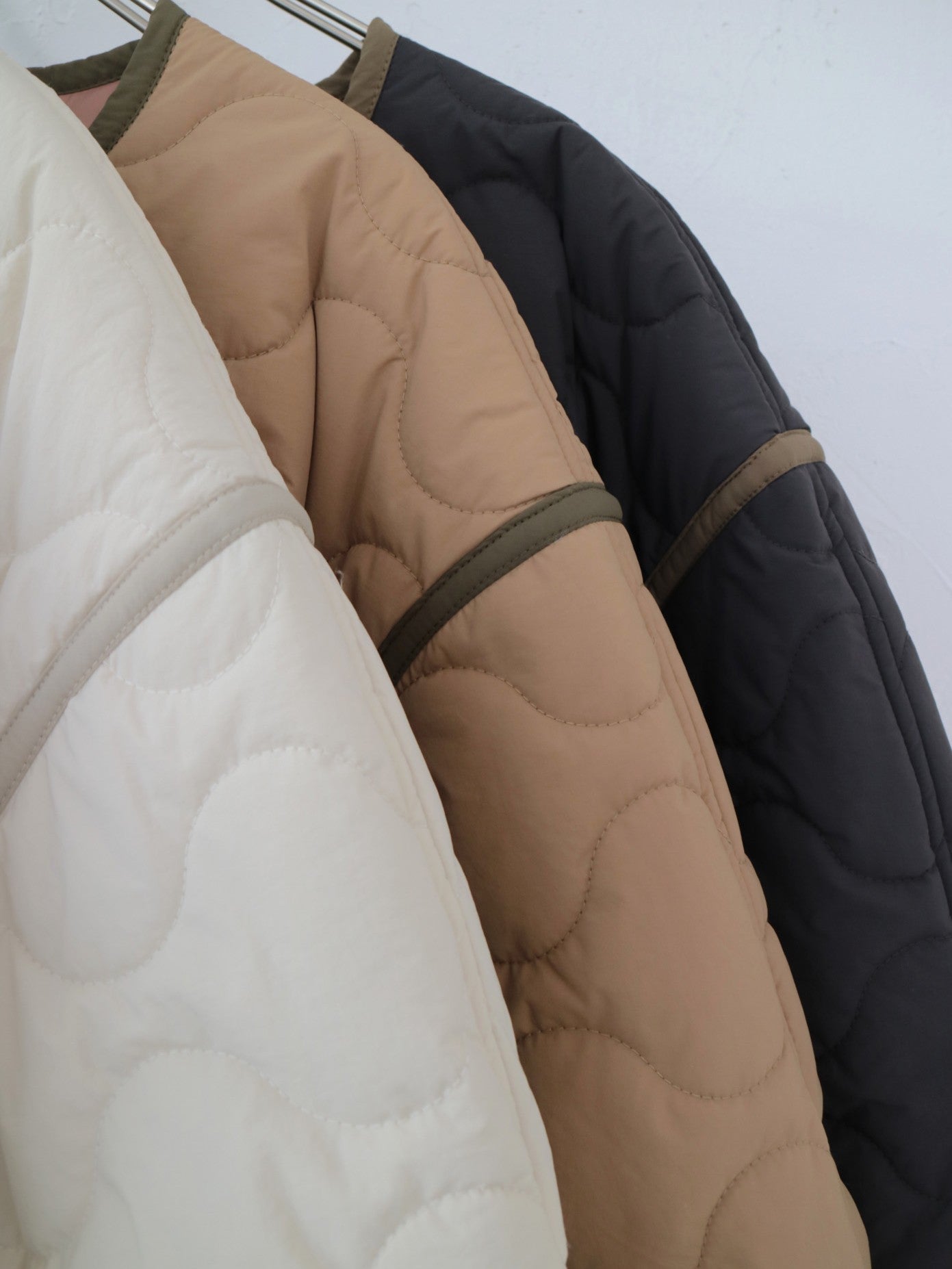 YARRA NEU　sorona中綿配色キルティングジャンパー　NU-5557-427