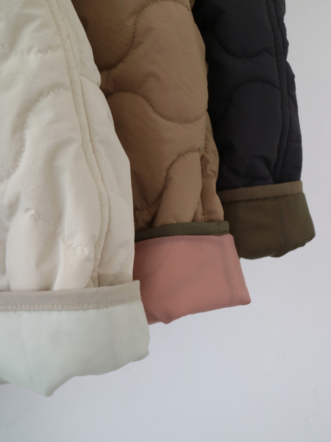 YARRA NEU　sorona中綿配色キルティングジャンパー　NU-5557-427