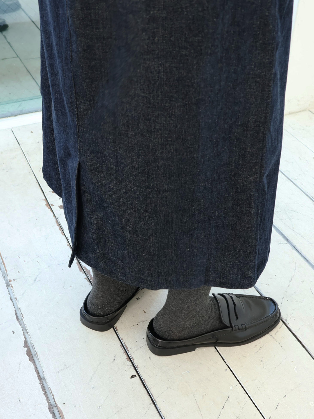 YARRA NEU　Iライン微起毛スカート　NU-5656-444