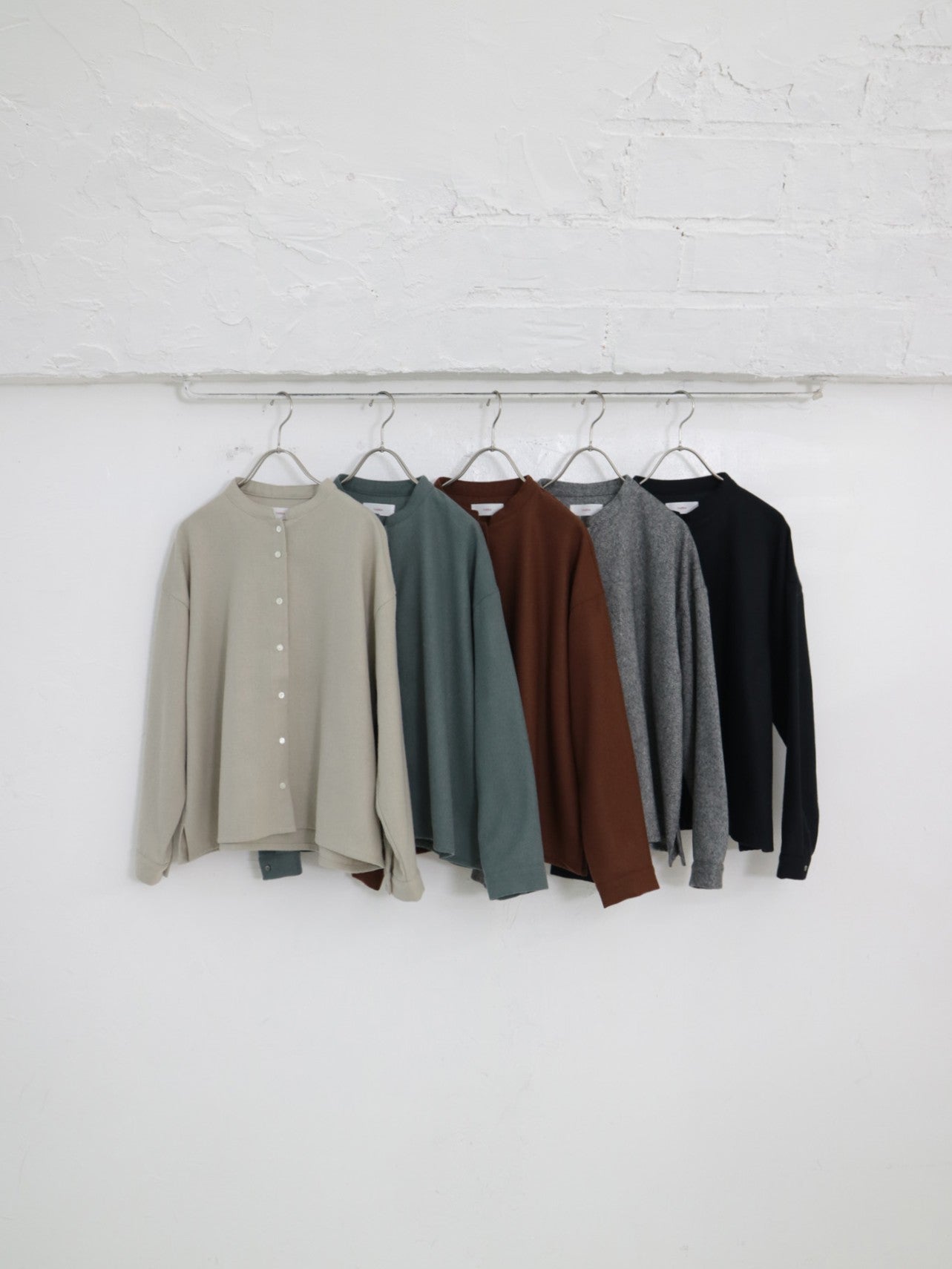 YARRA　CORDUR×OXFORDシャツ（WEB限定カラー：ブラウン）YR-1553-265