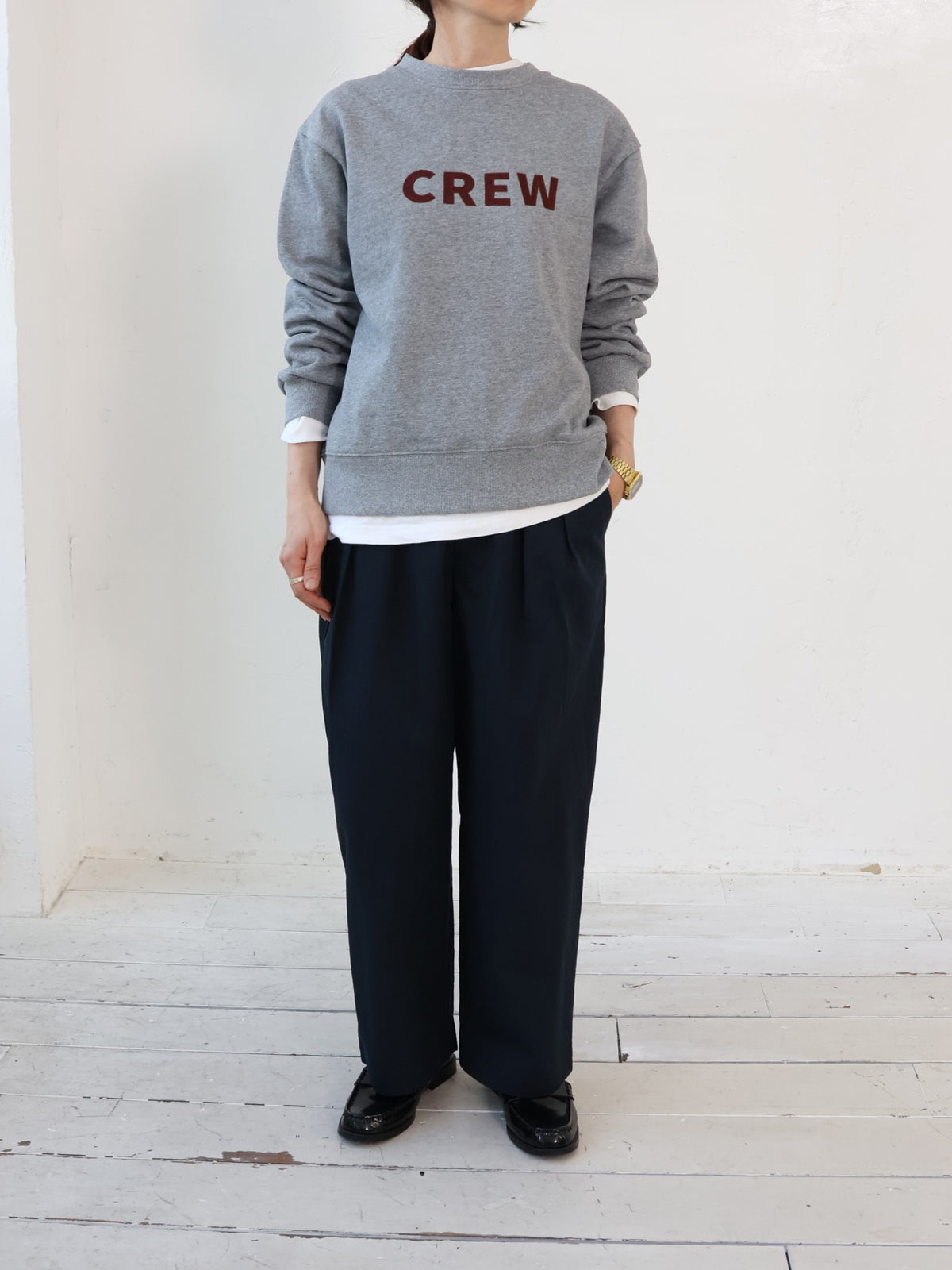 doux bleu　CREWスウェット　DB-2661-074