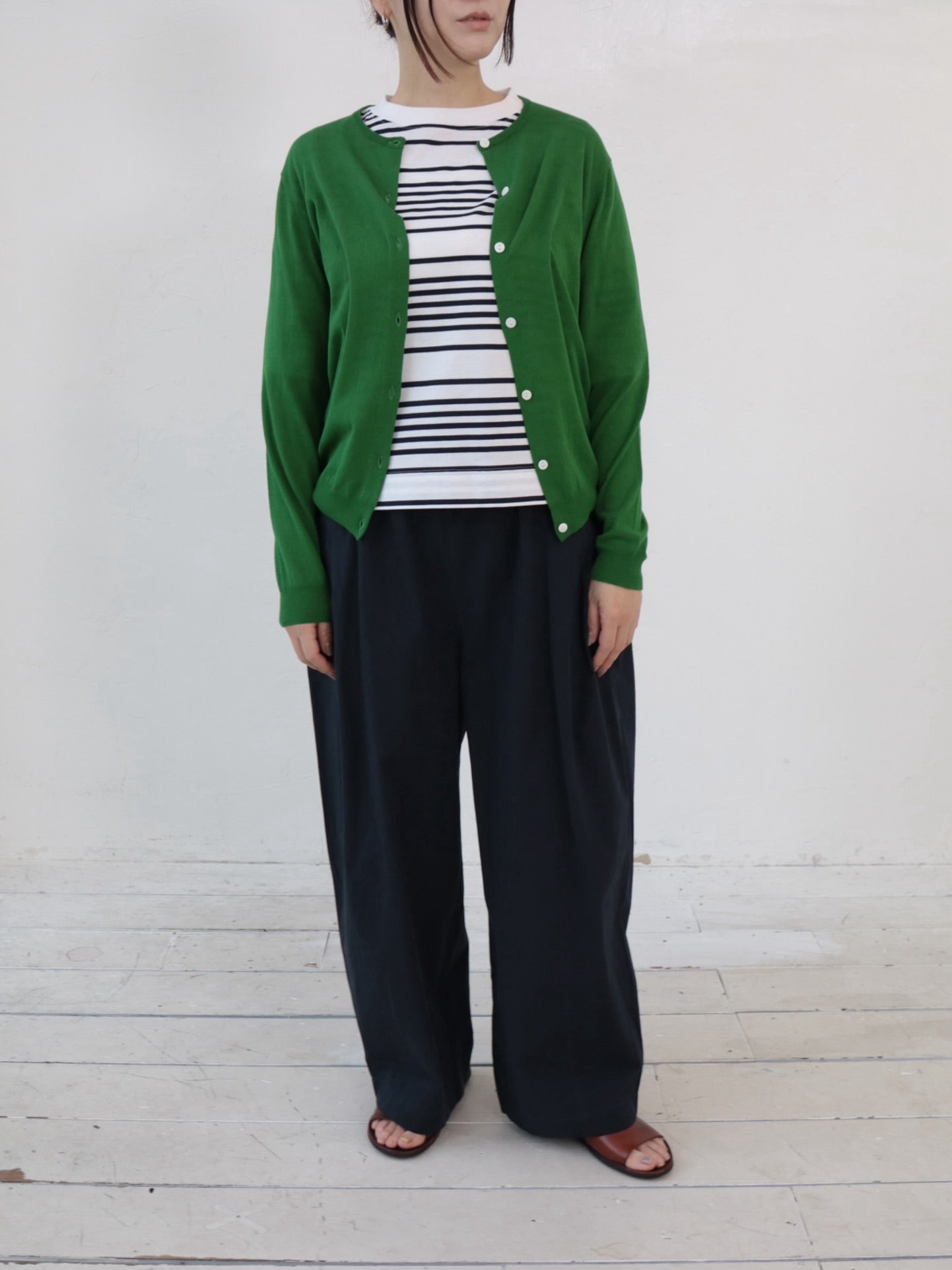 YARRA　ハイツイストニットカーディガン　YR-1532-315