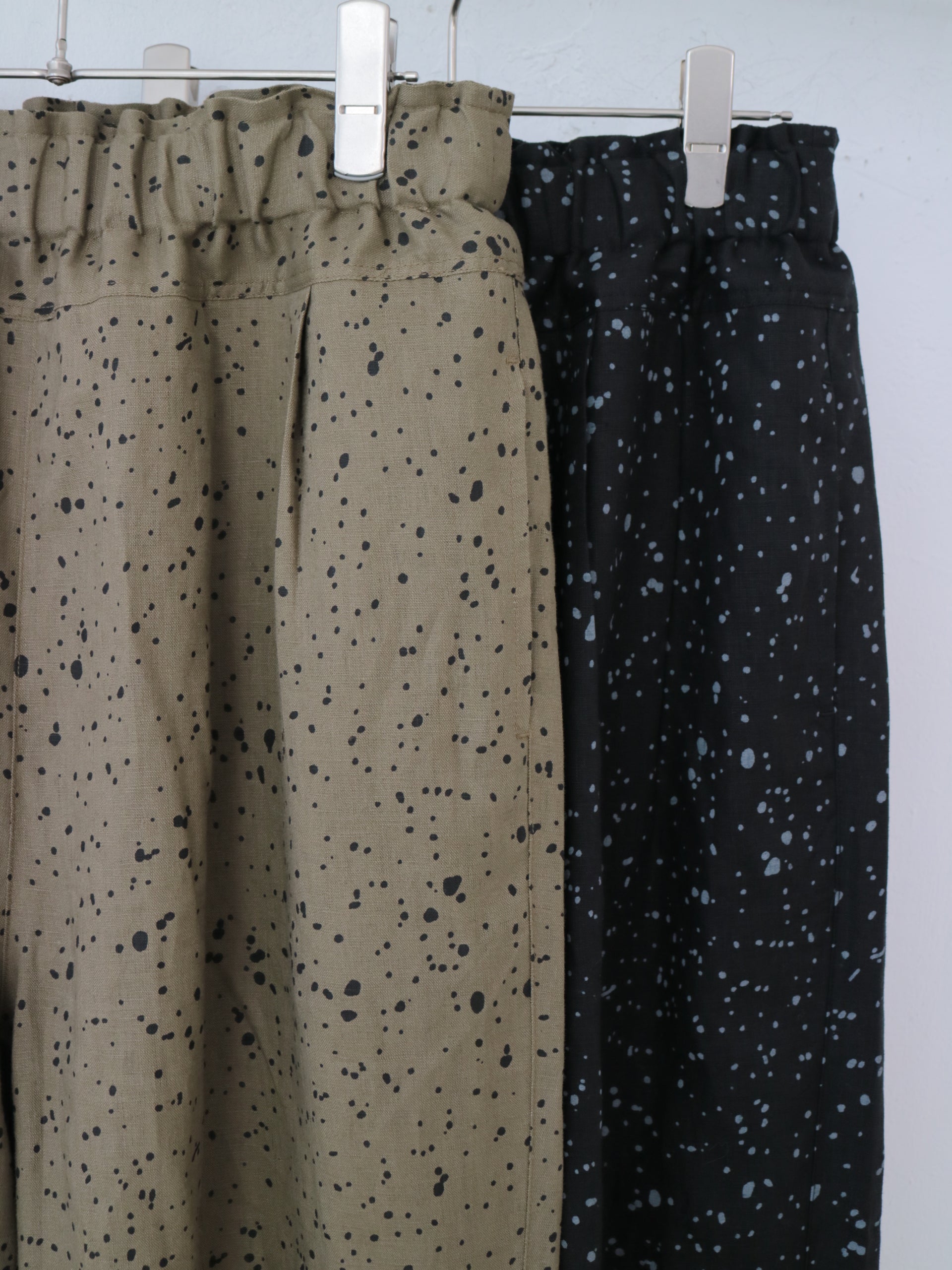 YARRA　リネンドットプリントパンツ　YR-1645-204