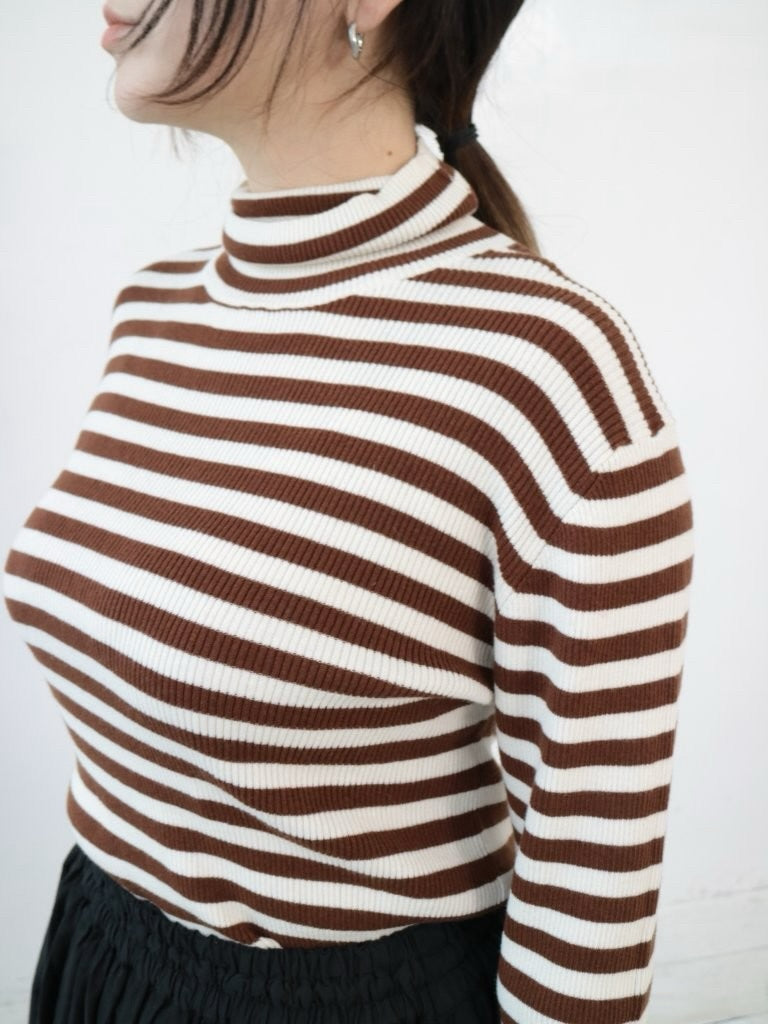 YARRA　綿カシミヤタートルリブニット　YR-1542-230