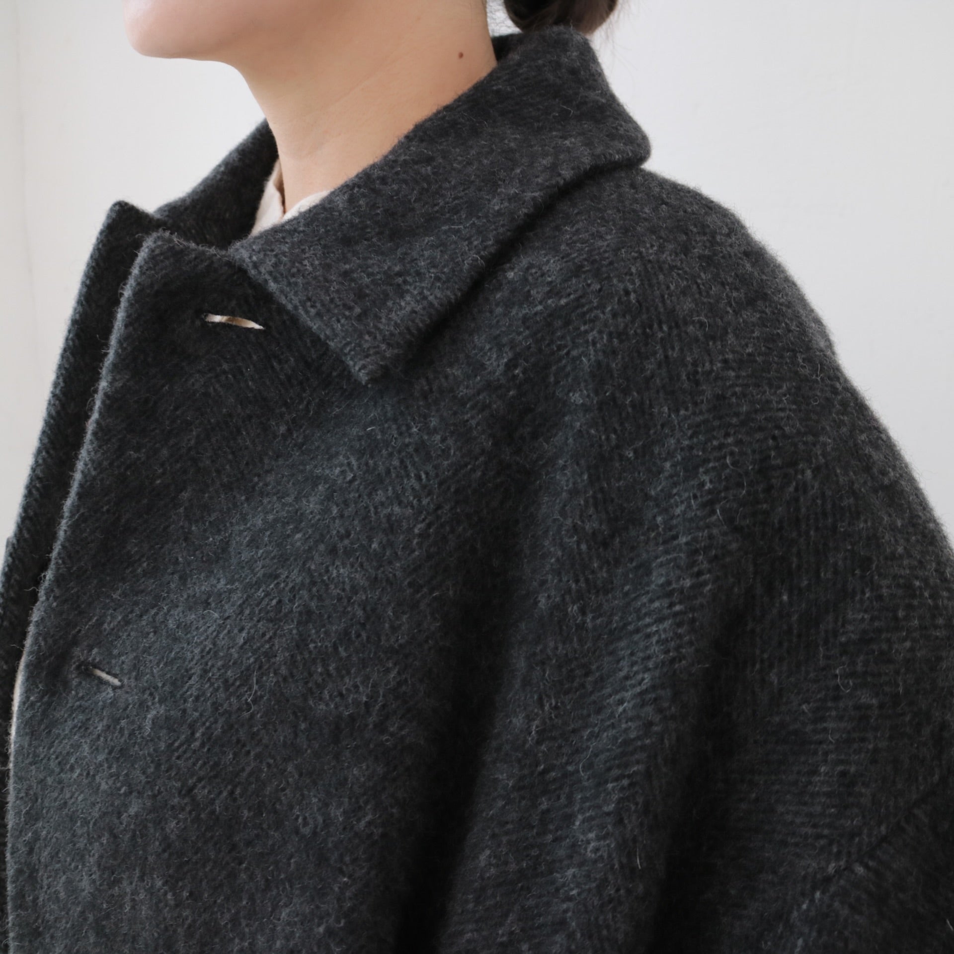 YARRA エコウールミドル丈コート YR-1557-283