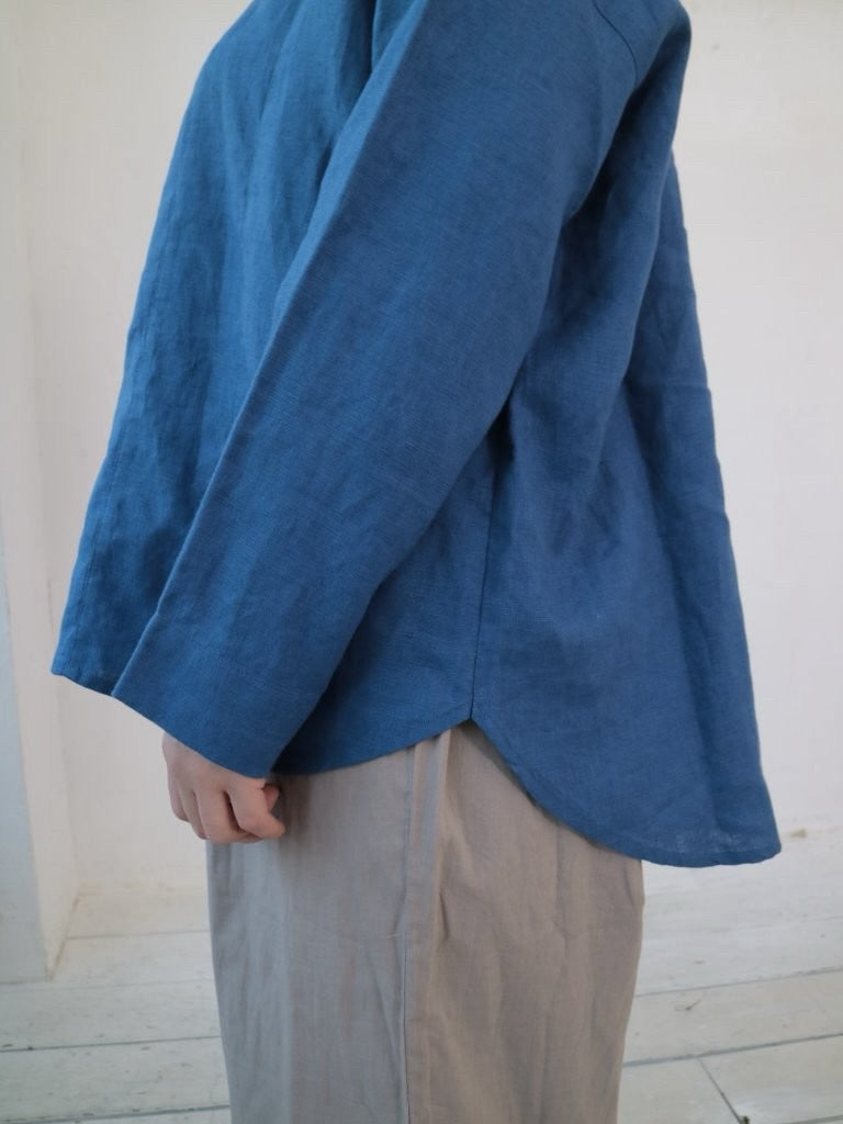 YARRA　リネン100切替ブラウス　YR-1543-239