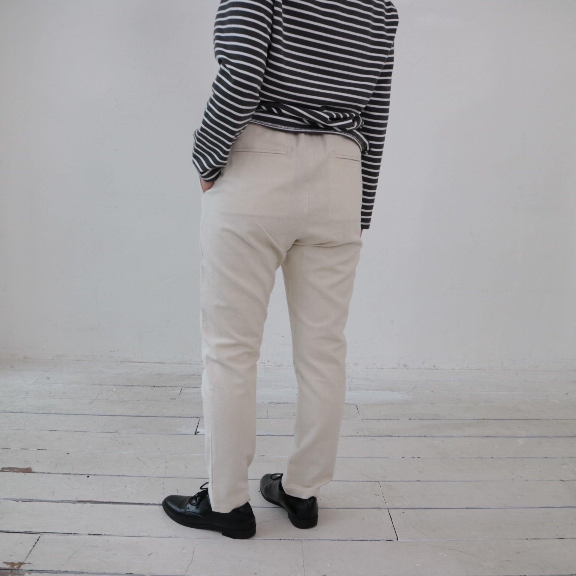 YARRA　リネンコットン起毛テーパードパンツ　YR-1445-235