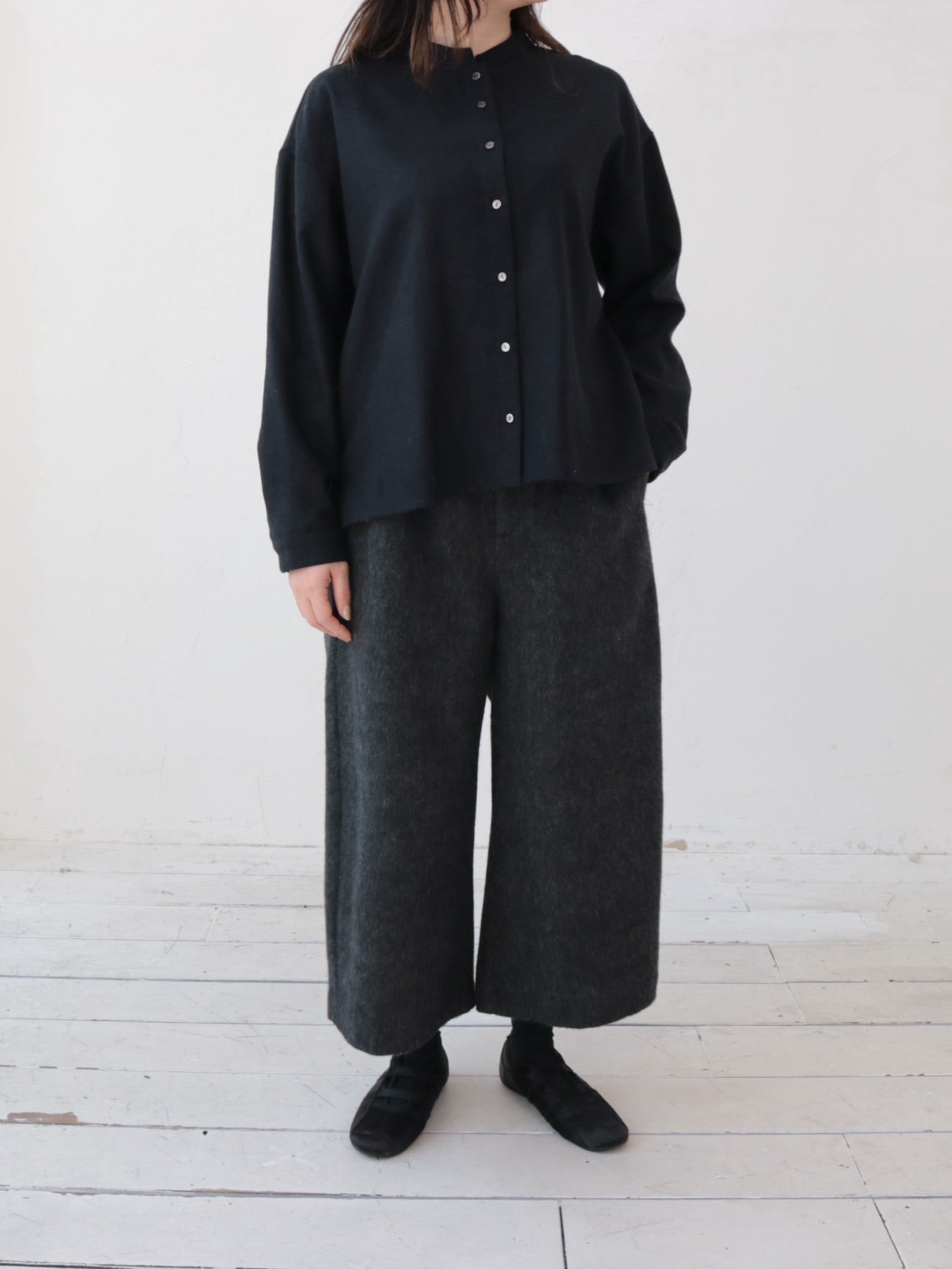 YARRA　CORDUR×OXFORDシャツ（WEB限定カラー：ブラウン）YR-1553-265