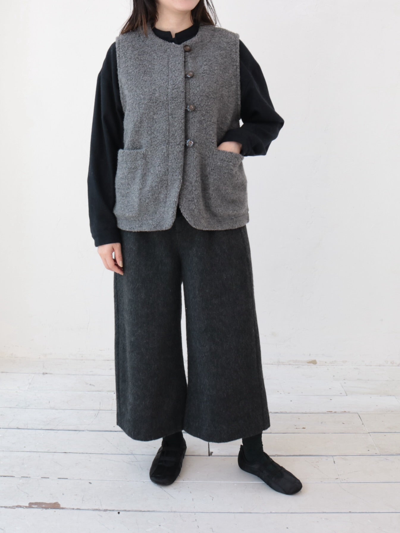 YARRA　エコウール裏付き９分丈パンツ　YR-1555-274