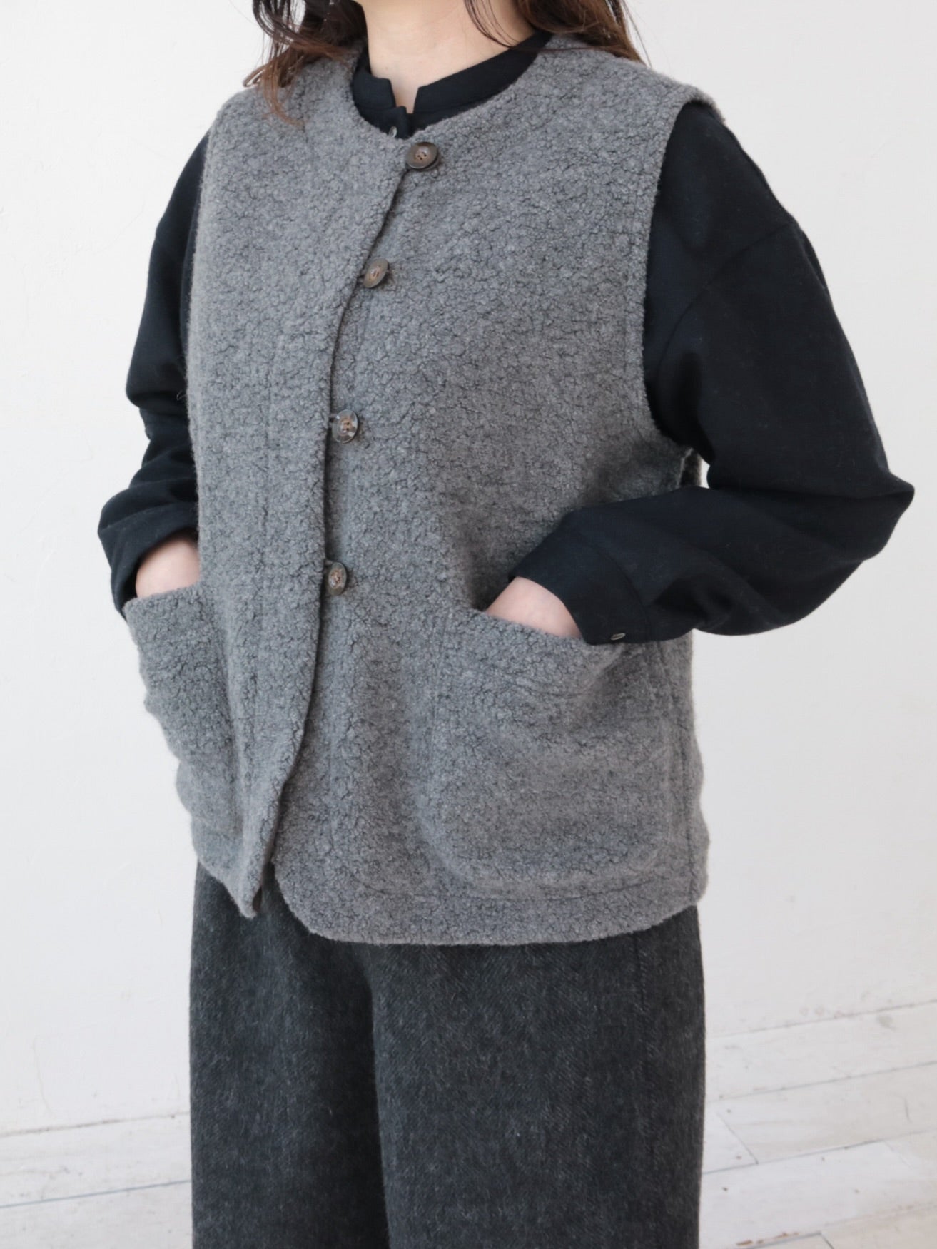 YARRA　CORDUR×OXFORDシャツ　YR-1553-265