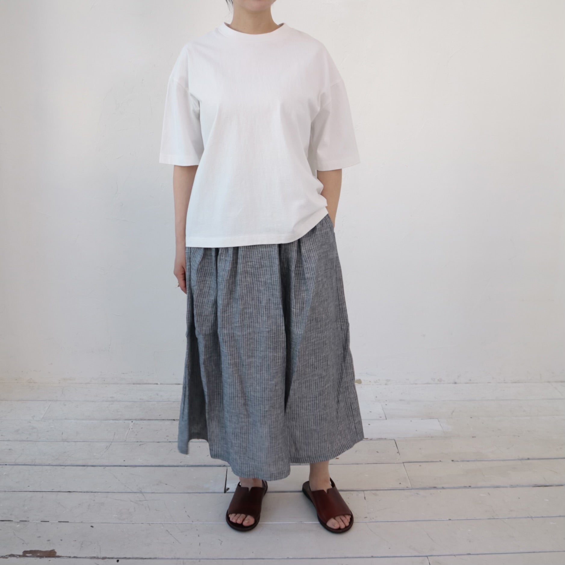 YARRA　ボックスシルエット半袖TEE　YR-1421-249