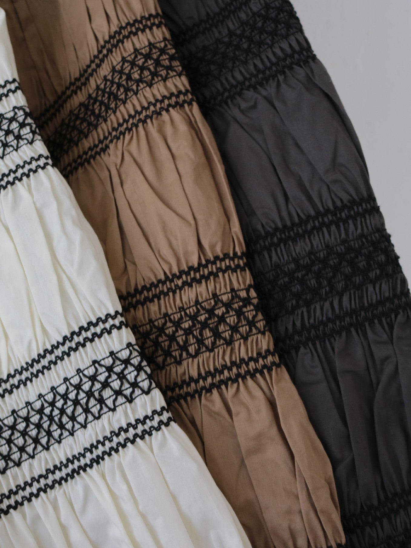 doux bleu　スモッキング ボーダー ブラウス　DB-2553-054