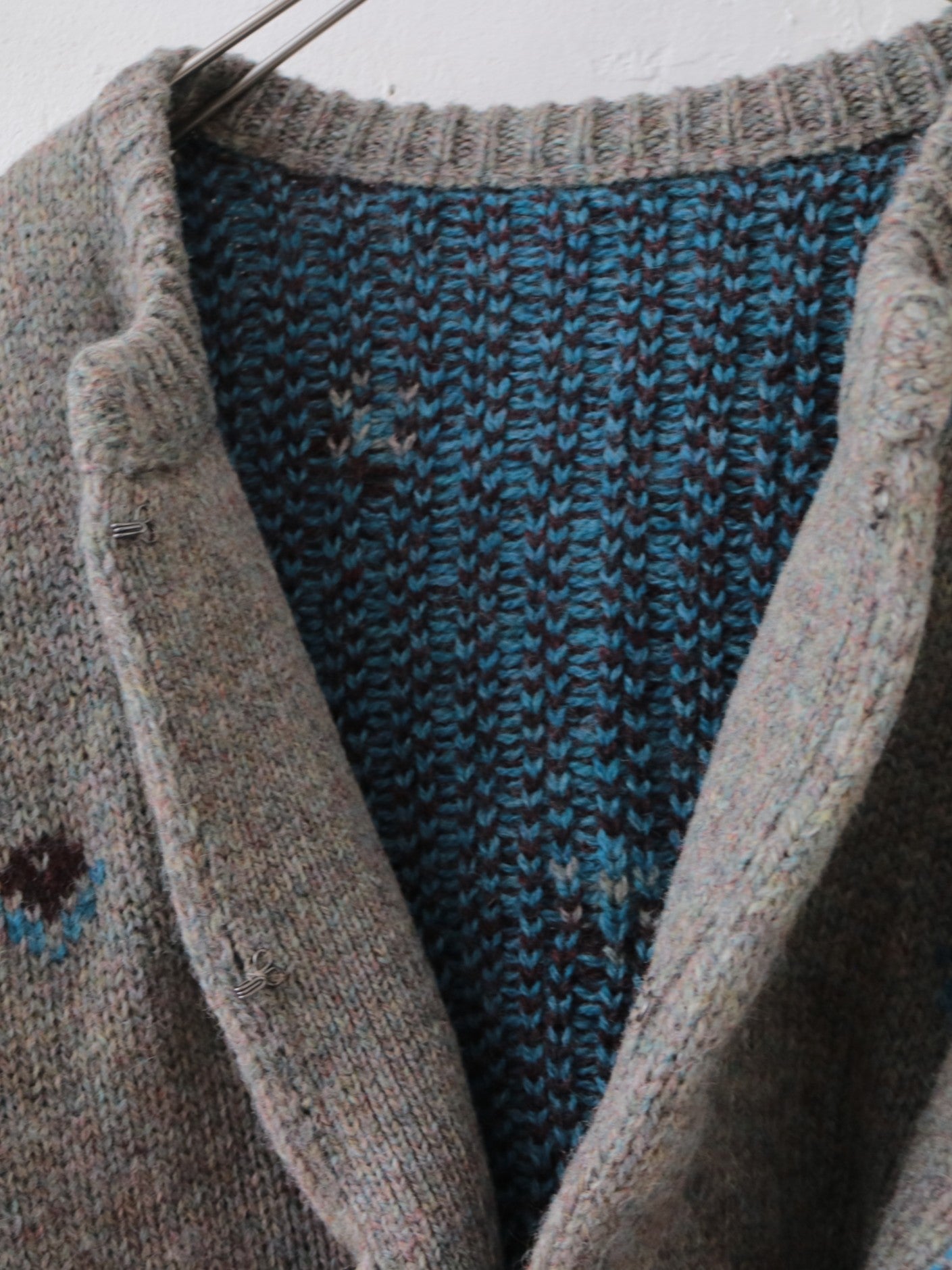 doux bleu　フラワージャガードニットジャケット　DB-2552-060