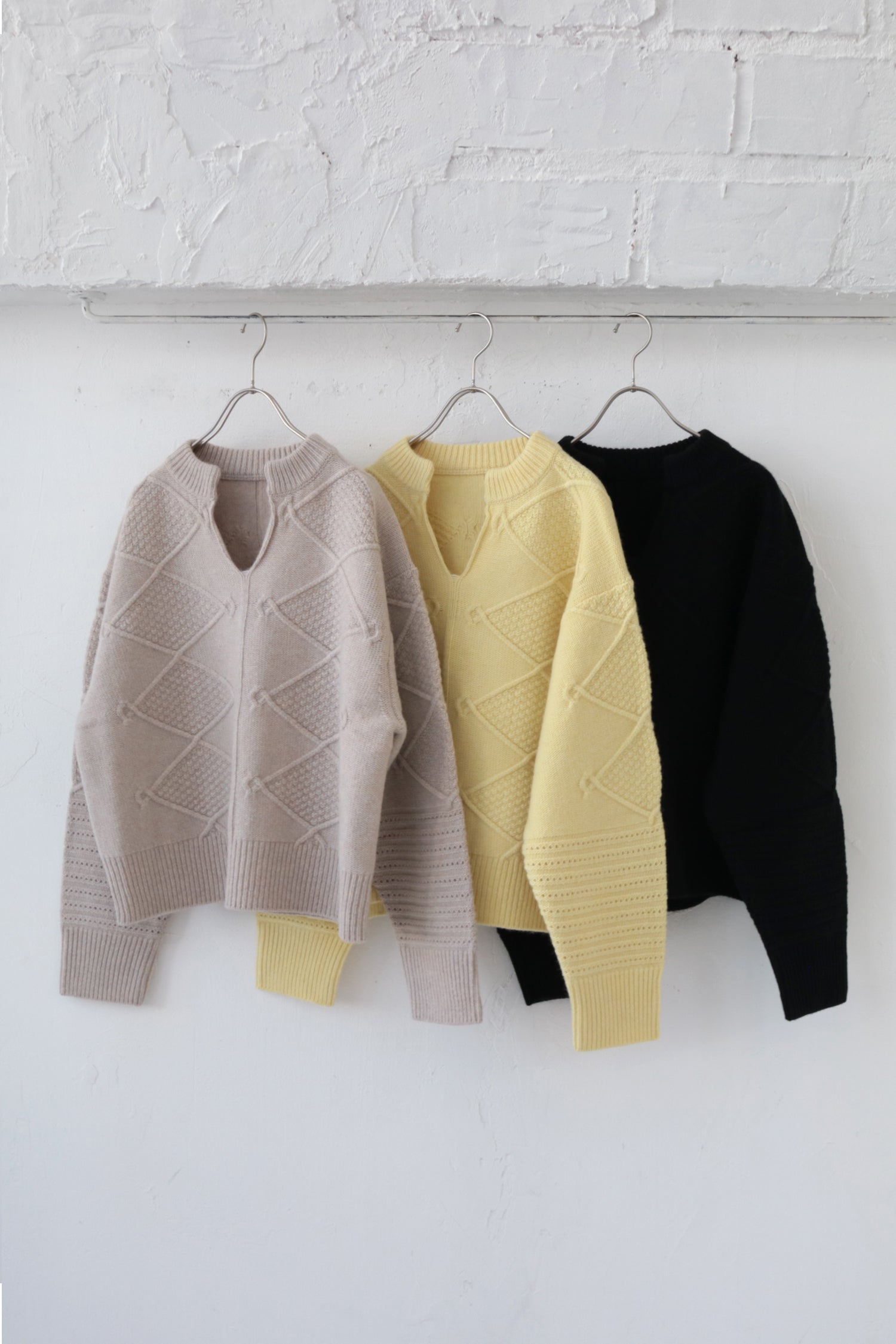 doux bleu　スキッパー アランニット　DB-2552-059