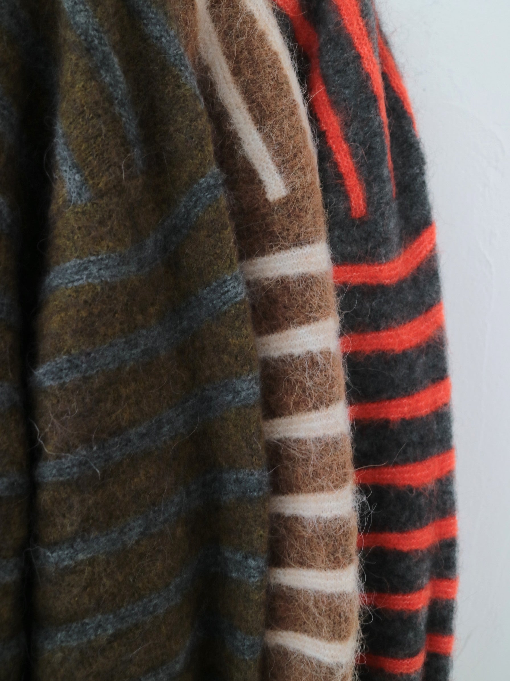 doux bleu　アルパカ ボーダーカーディガン　DB-2552-044