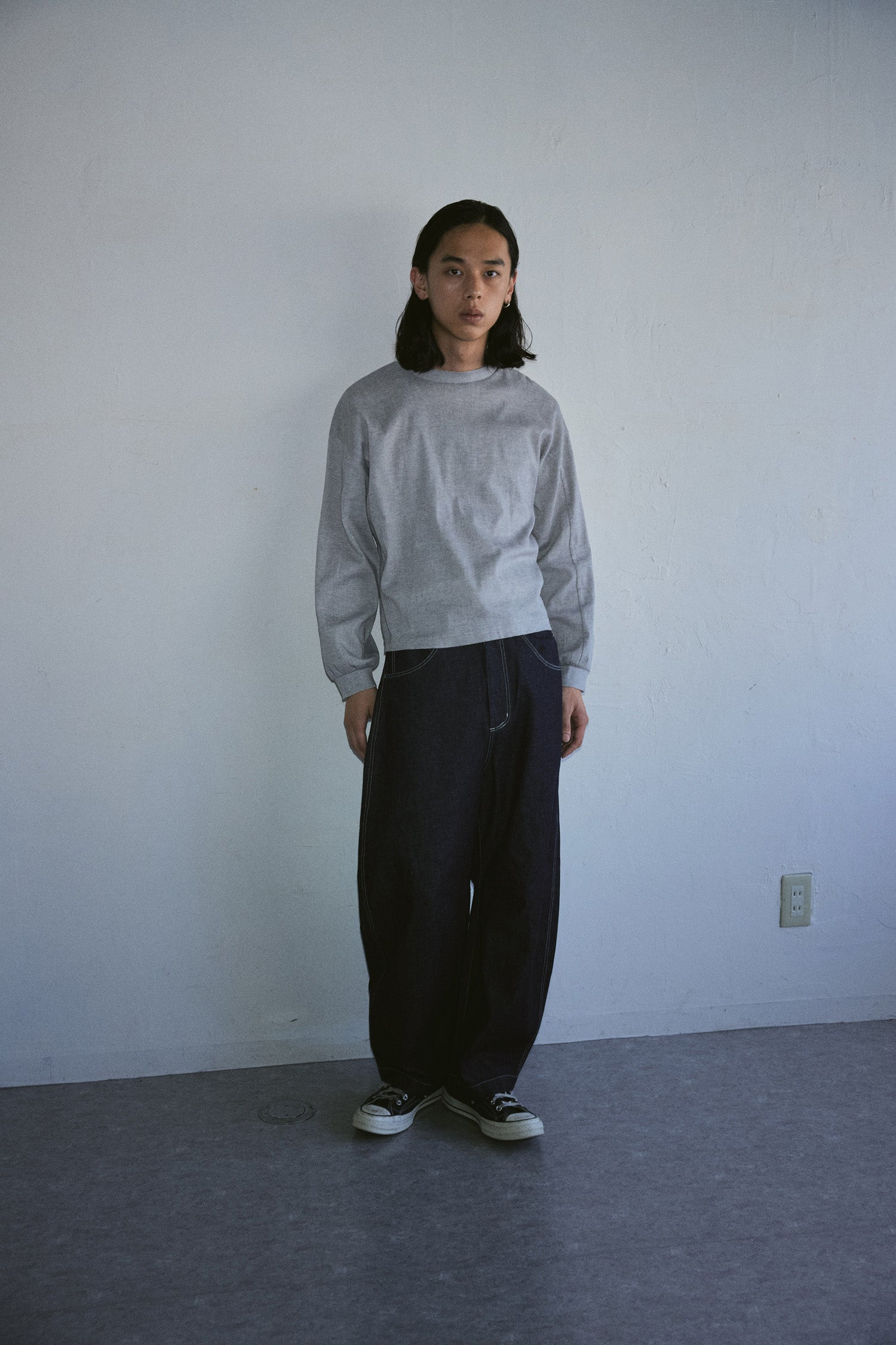 YARRA NEU　BIWACOTTONボリューム長袖Tシャツ　NU-5611-402