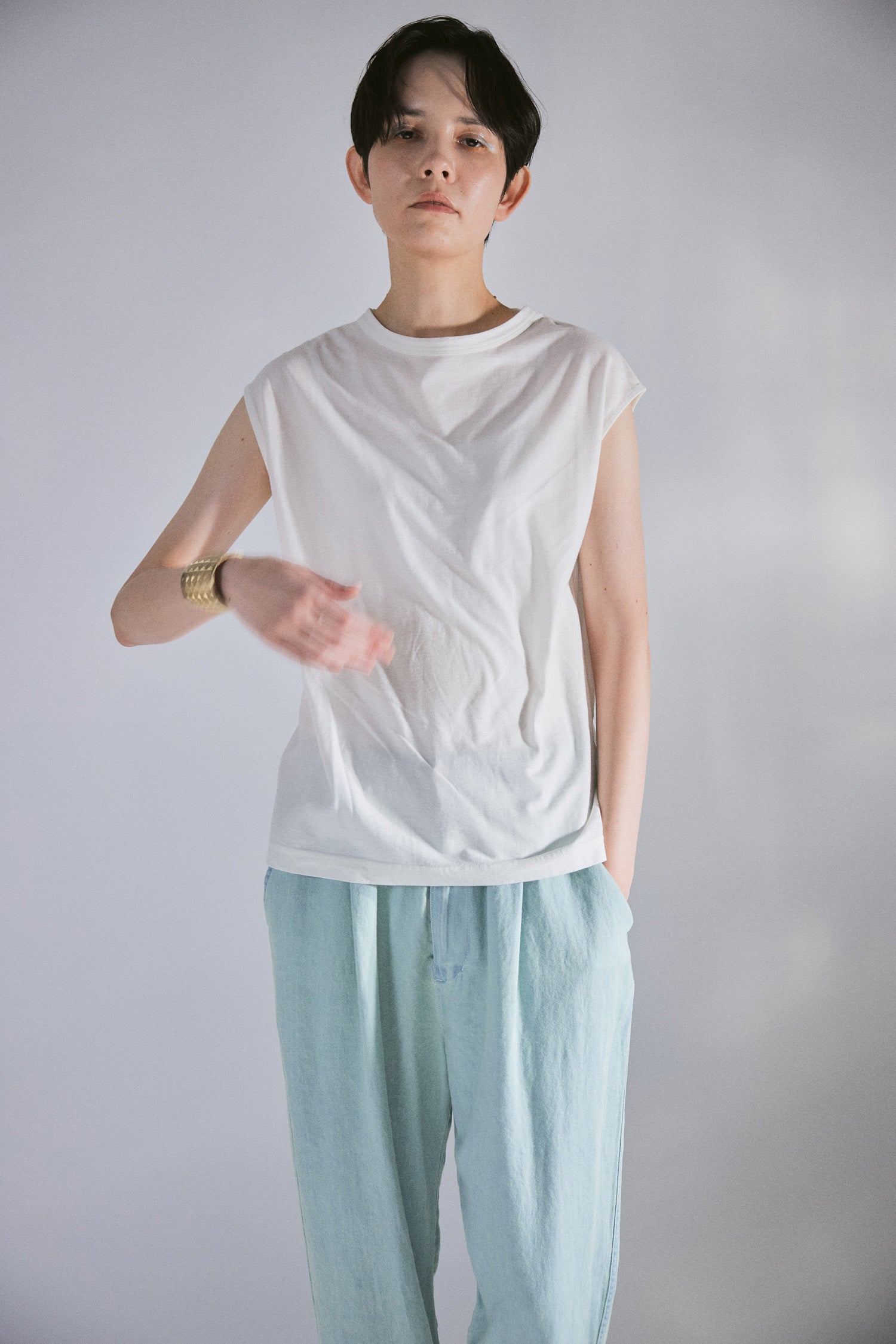 YARRA NEU　強撚天竺フレンチカットソー　NU-5621-436