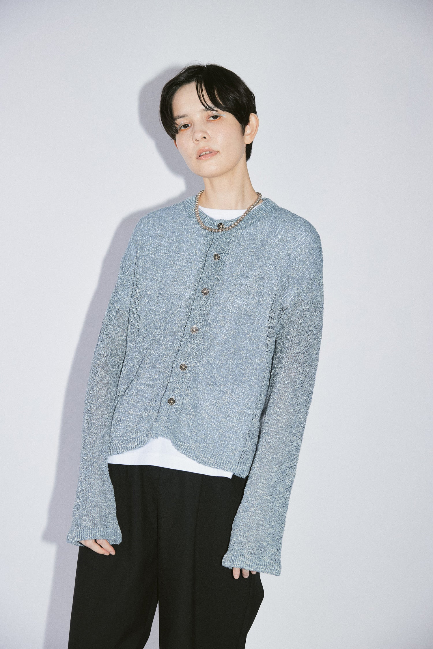 YARRA NEU　ItalyYarnニットカーディガン　NU-5612-405