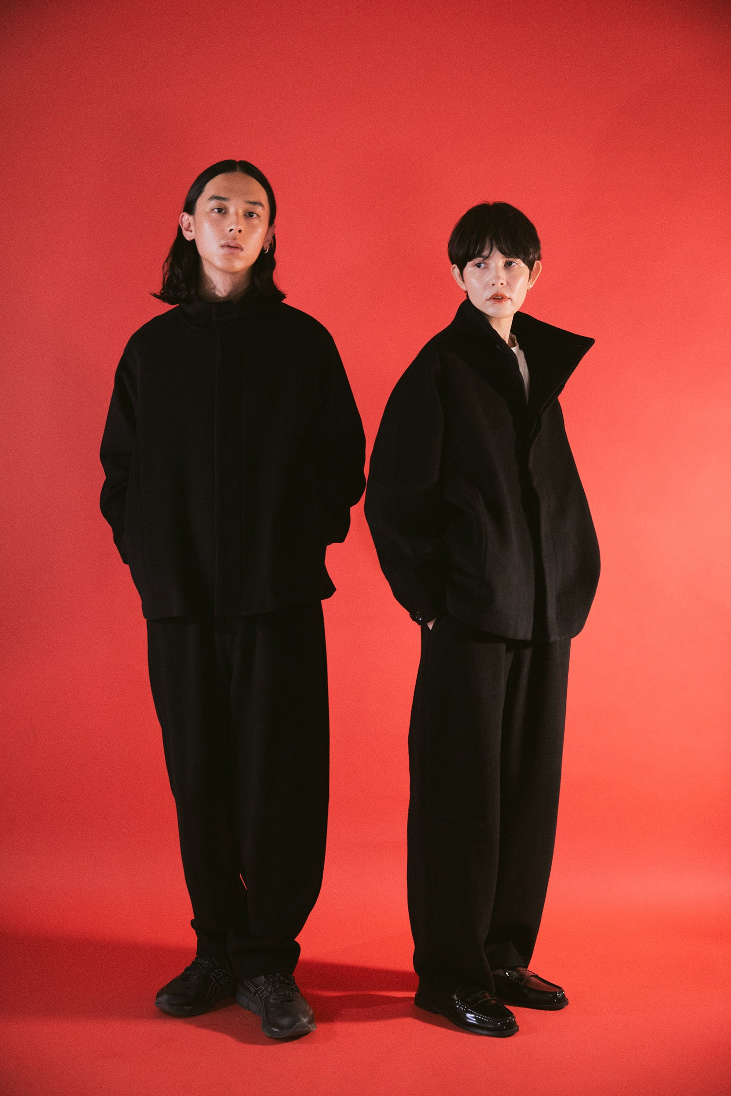 YARRA NEU　カシミヤ混ウール裏付きパンツ　NU-5555-429