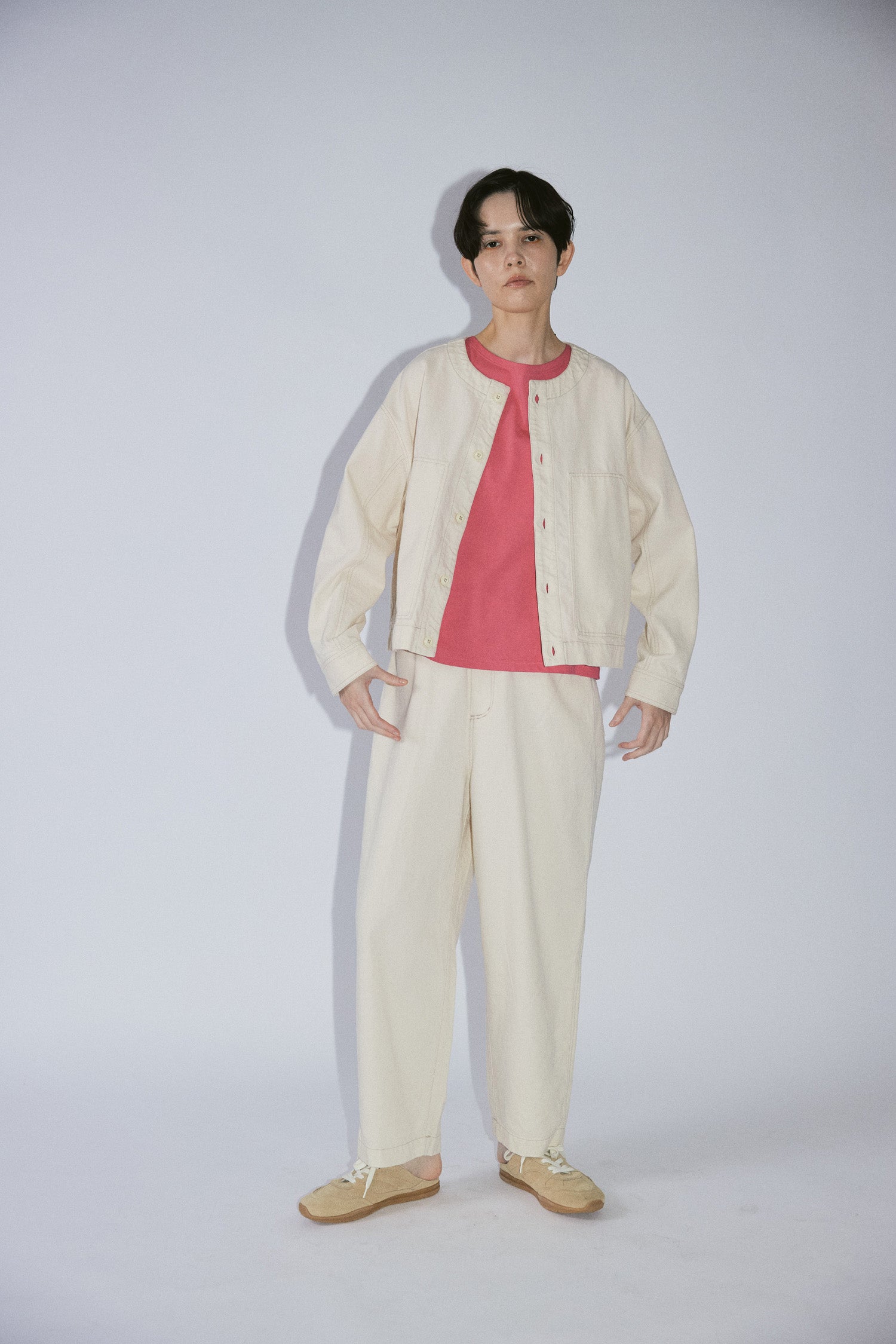 YARRA NEU　10ozノーカラーJAPANデニムジャケット　NU-5617-420
