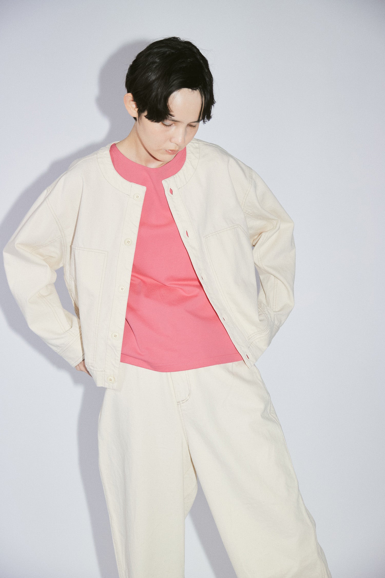 YARRA NEU　10ozノーカラーJAPANデニムジャケット　NU-5617-420