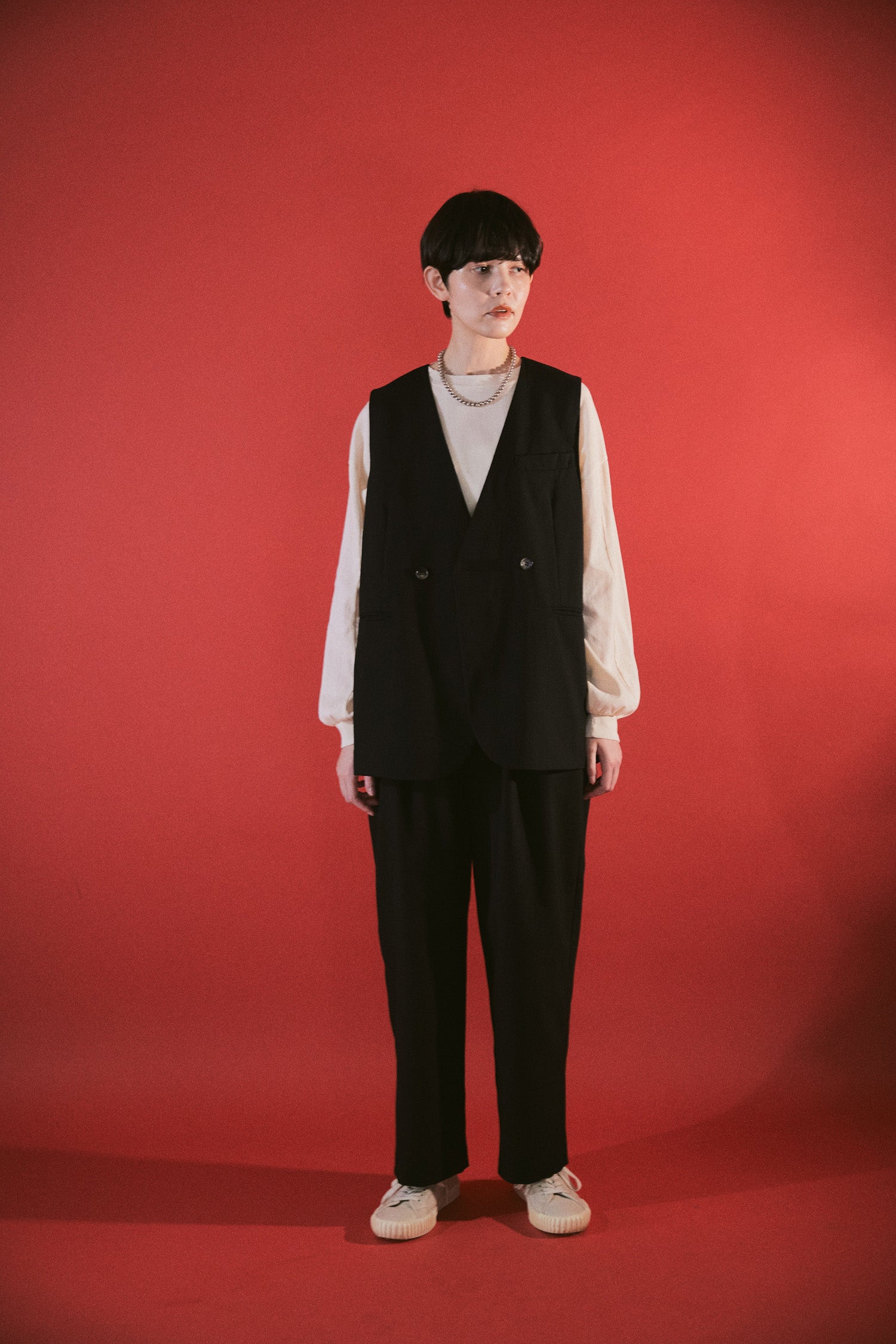 YARRA NEU　サマーウールチュニックベスト　NU-5618-424