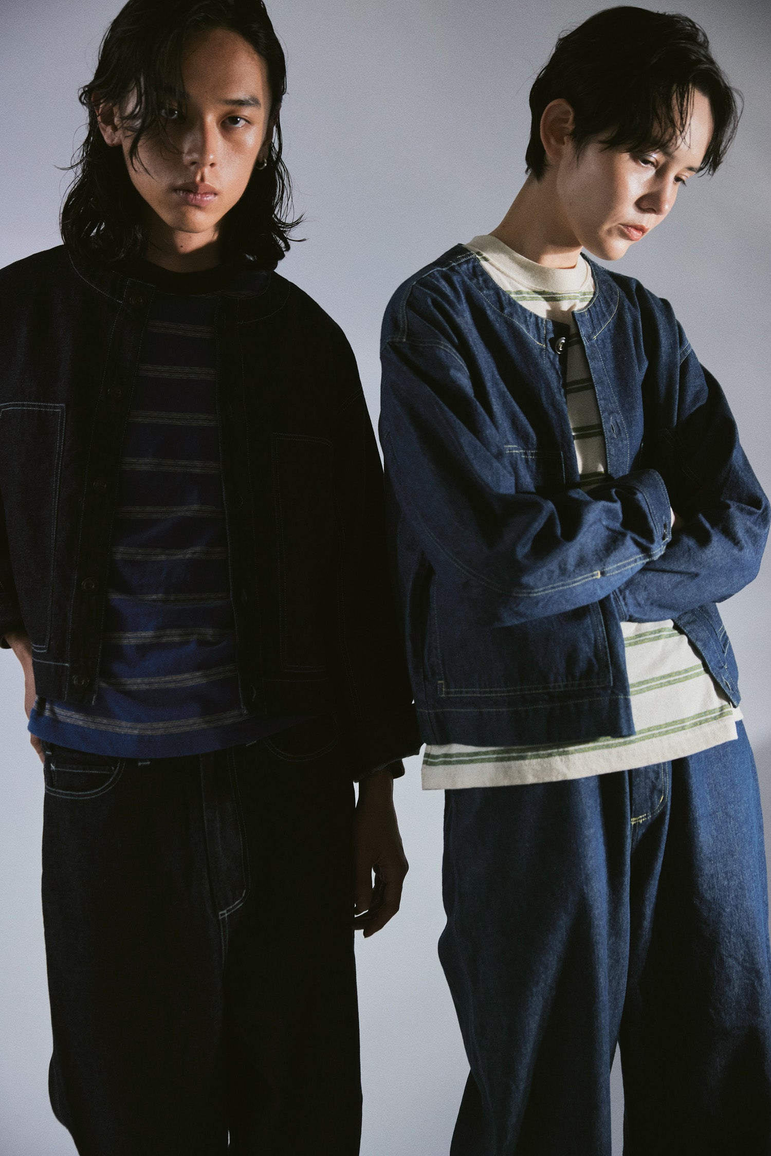 YARRA NEU　10ozノーカラーJAPANデニムジャケット　NU-5617-420