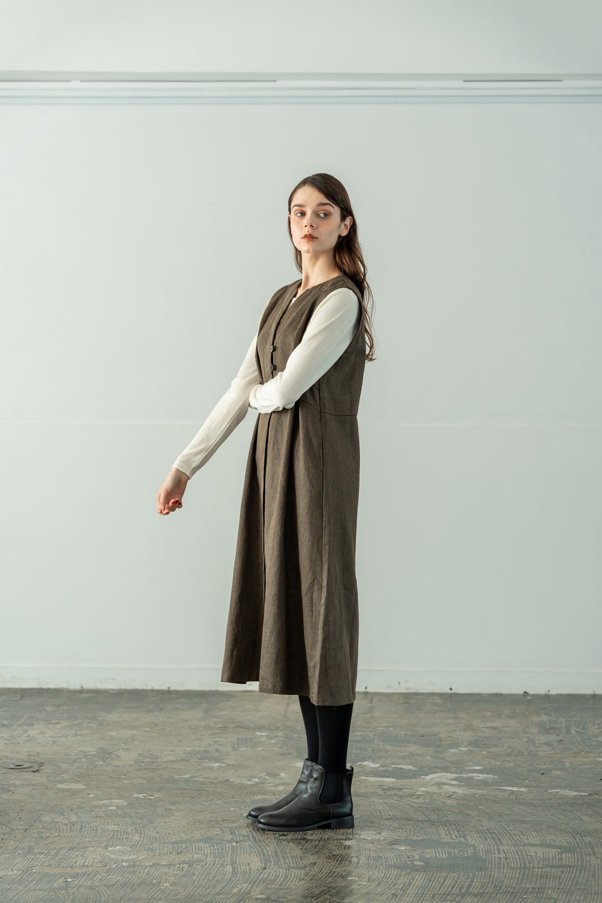 YARRA　ウォシャブルウール長袖プルオーバー　YR-1651-246