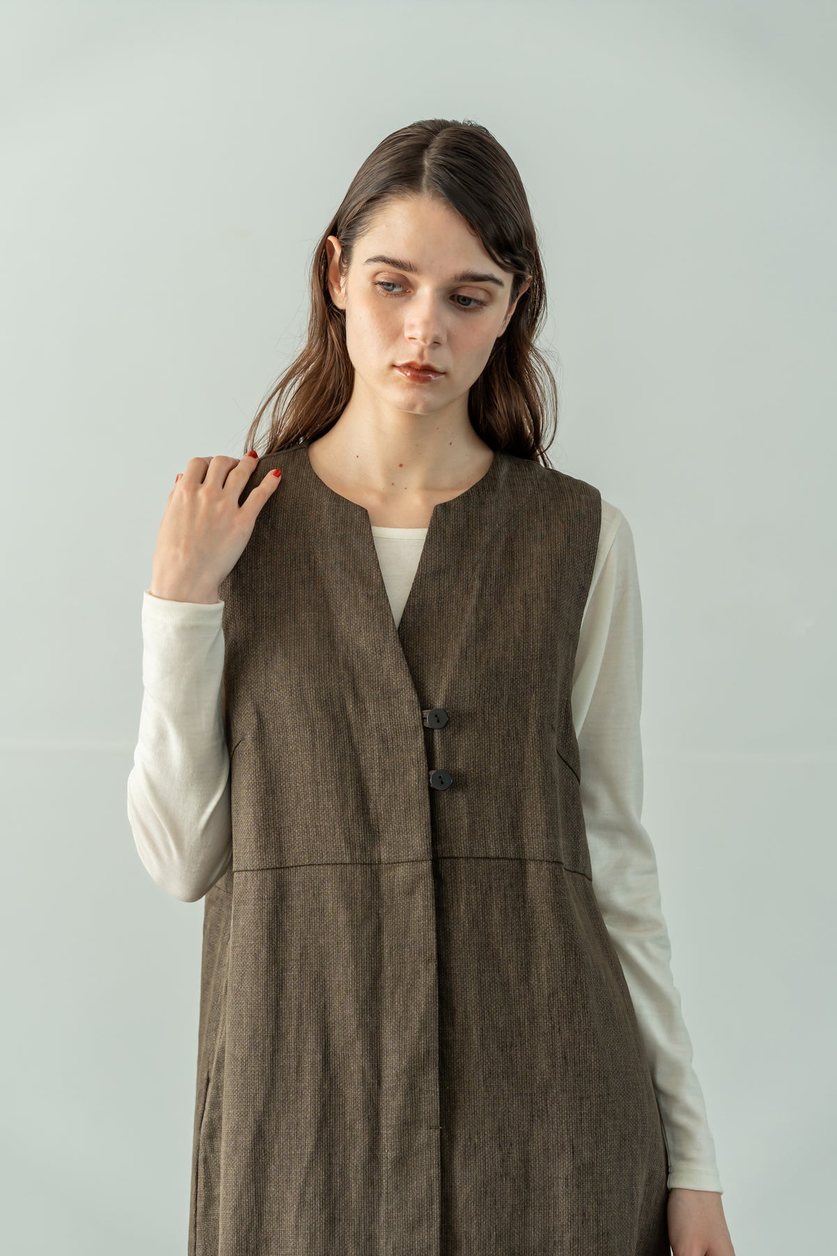 YARRA　ウォシャブルウール長袖プルオーバー　YR-1651-246