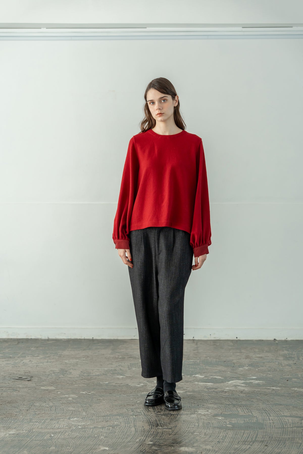 YARRA　WOOL100ガーゼブラウス　YR-1653-254