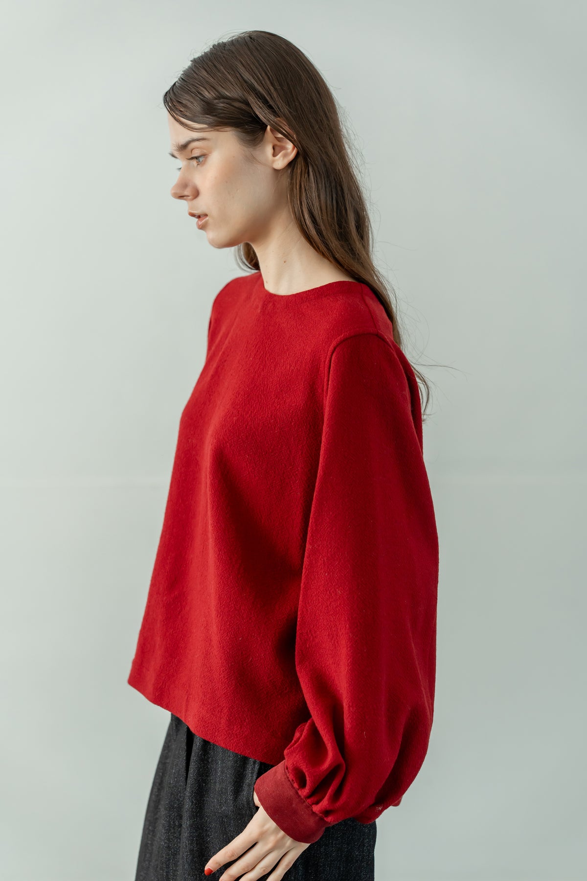 YARRA　WOOL100ガーゼブラウス　YR-1653-254