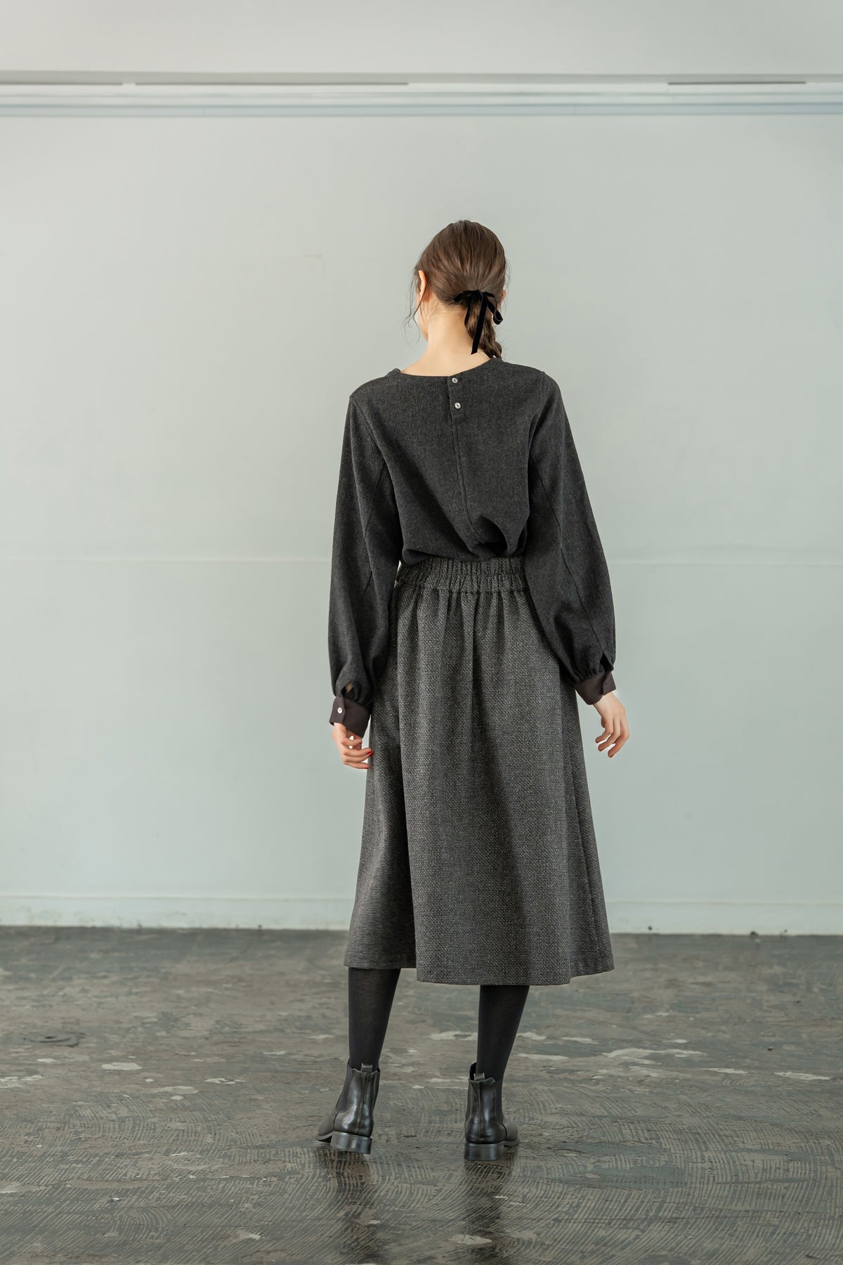 YARRA　WOOL100ガーゼブラウス　YR-1653-254