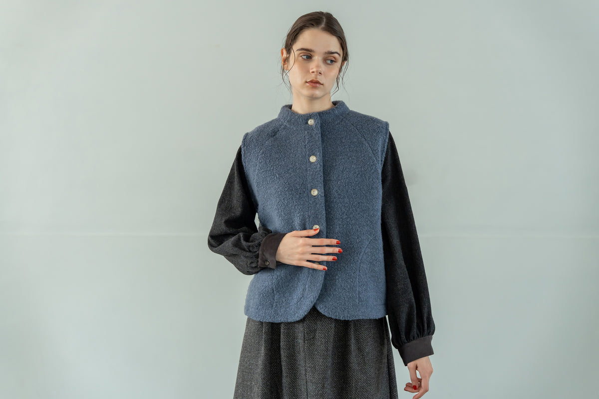 YARRA　WOOL100ガーゼブラウス　YR-1653-254