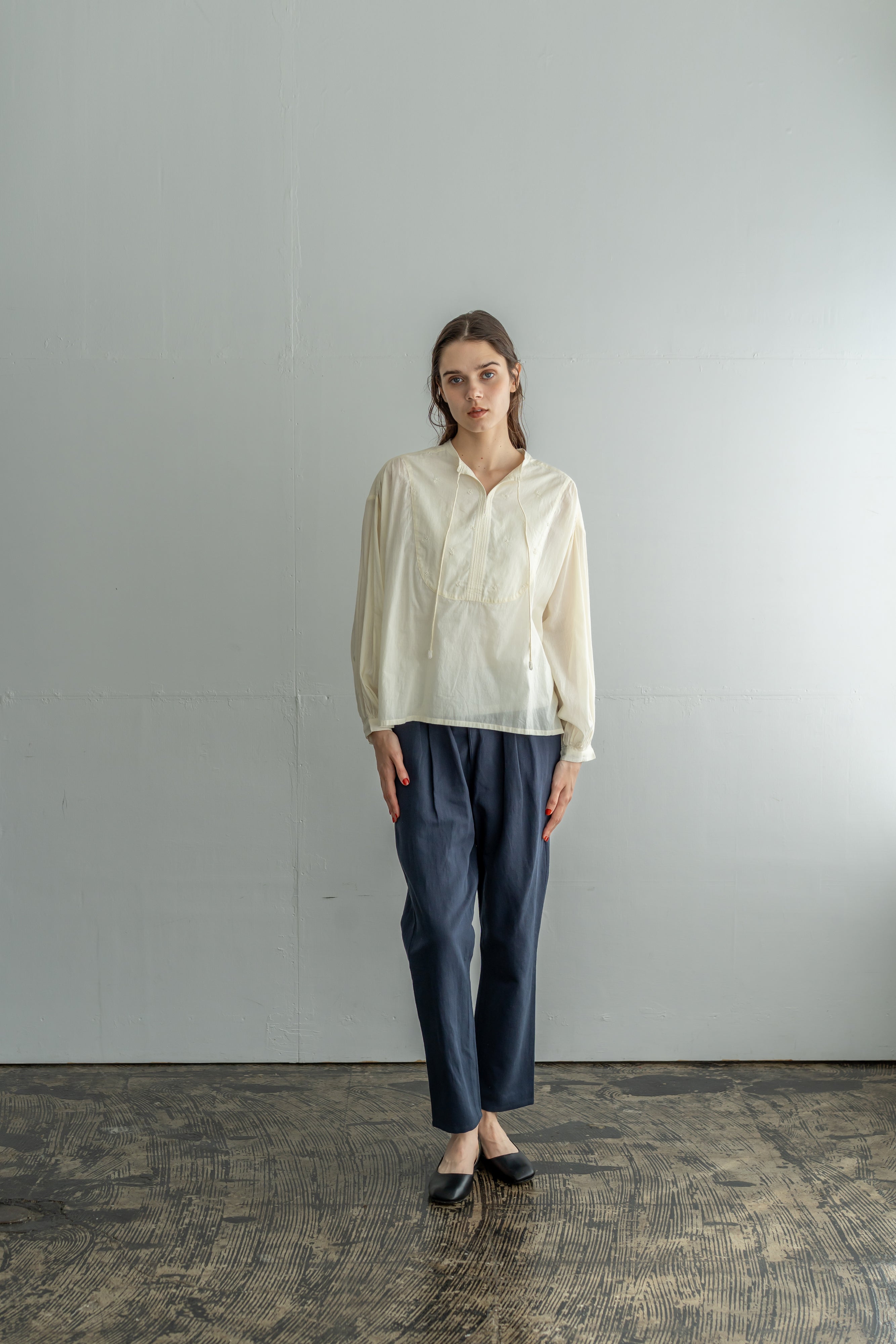 YARRA　INDIAビーズ刺繍ブラウス　YR-1643-212