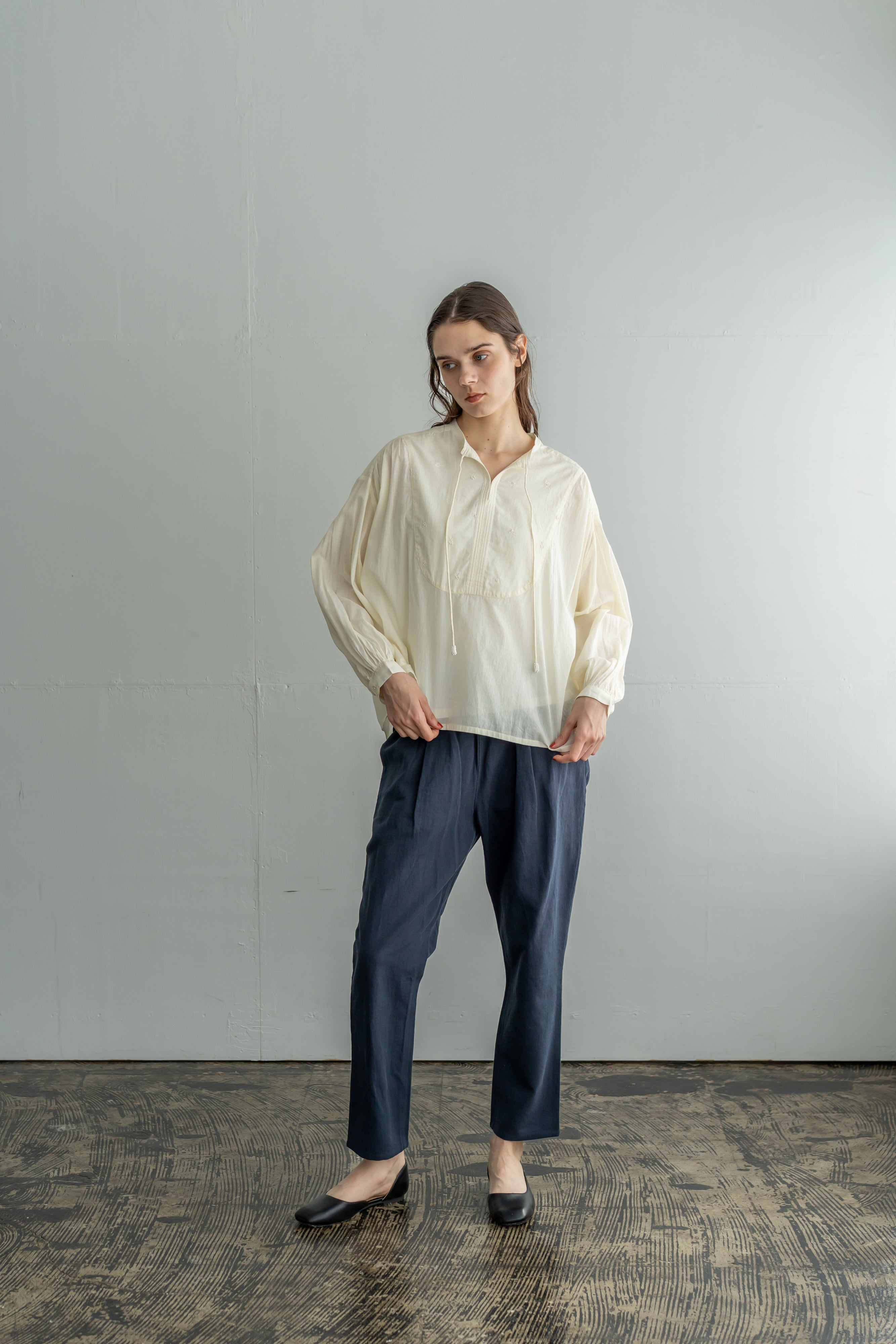 YARRA　INDIAビーズ刺繍ブラウス　YR-1643-212