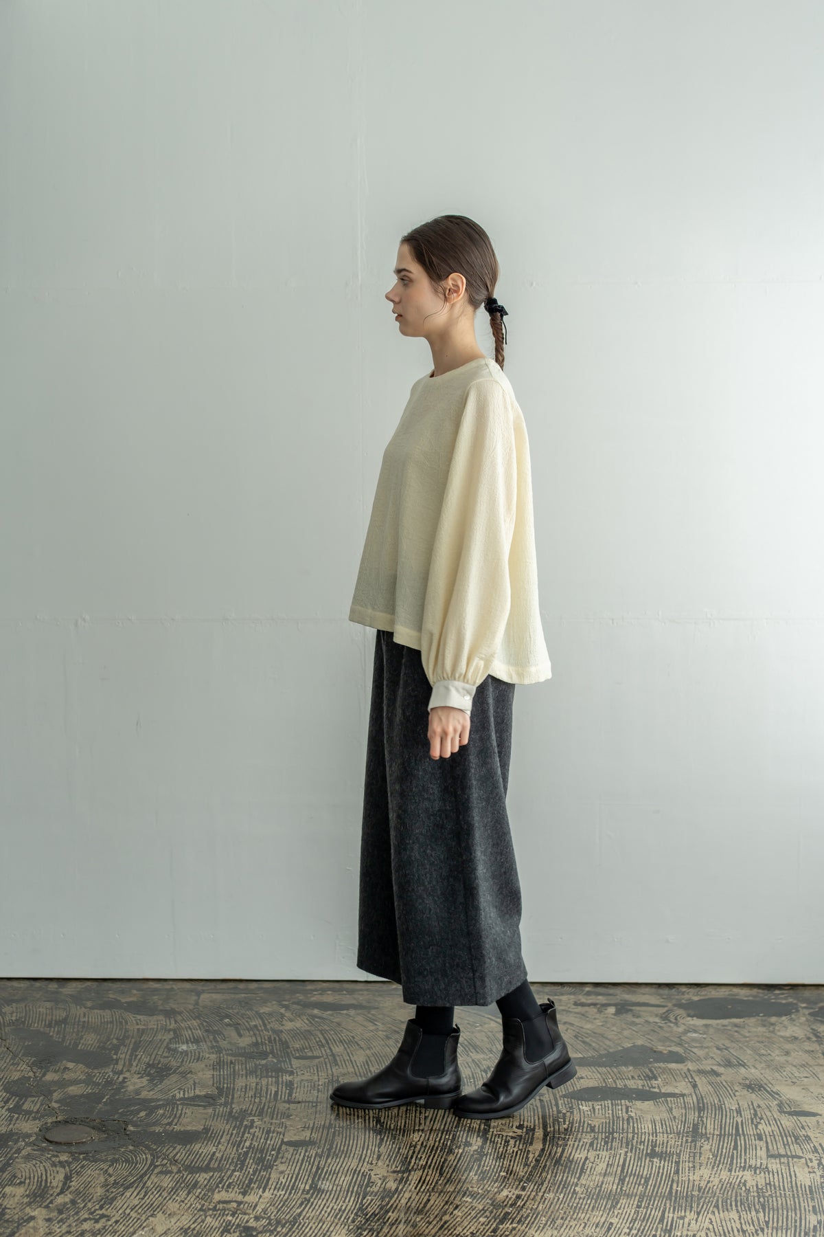 YARRA　WOOL100ガーゼブラウス　YR-1653-254