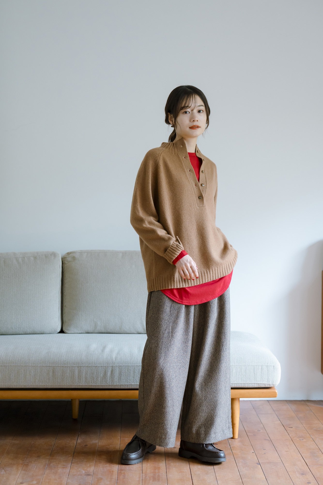YARRA　三つ杢ツイルストレートパンツ　YR-1555-252