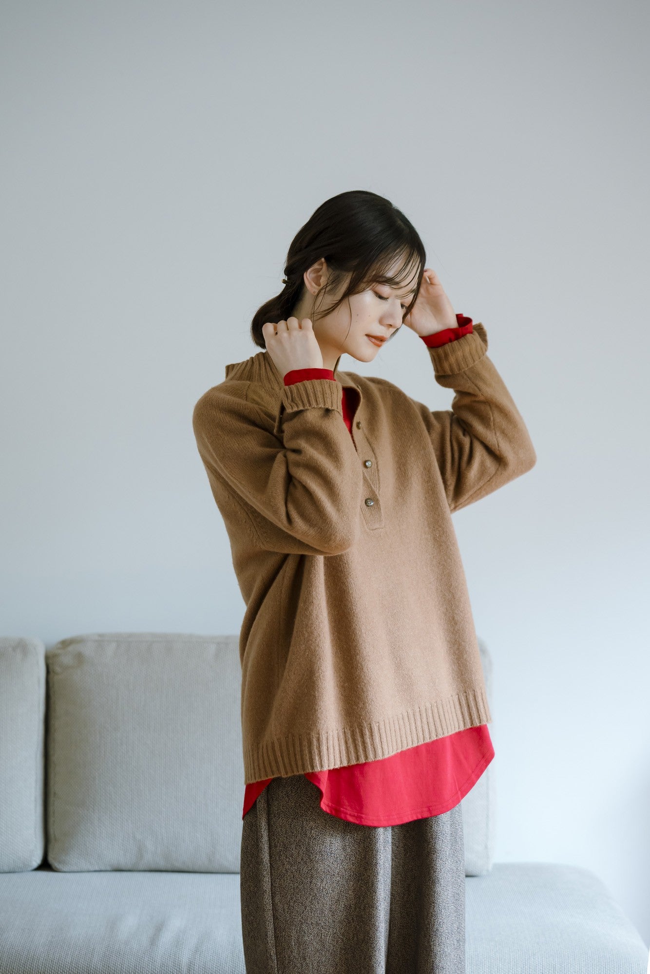 YARRA　ハイネックニットプルオーバー　YR-1552-276