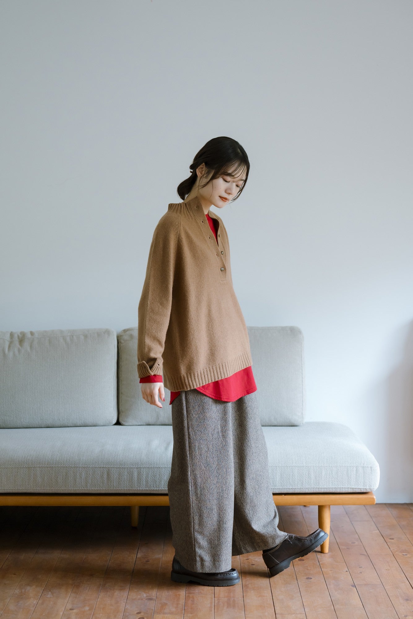 YARRA　三つ杢ツイルストレートパンツ　YR-1555-252