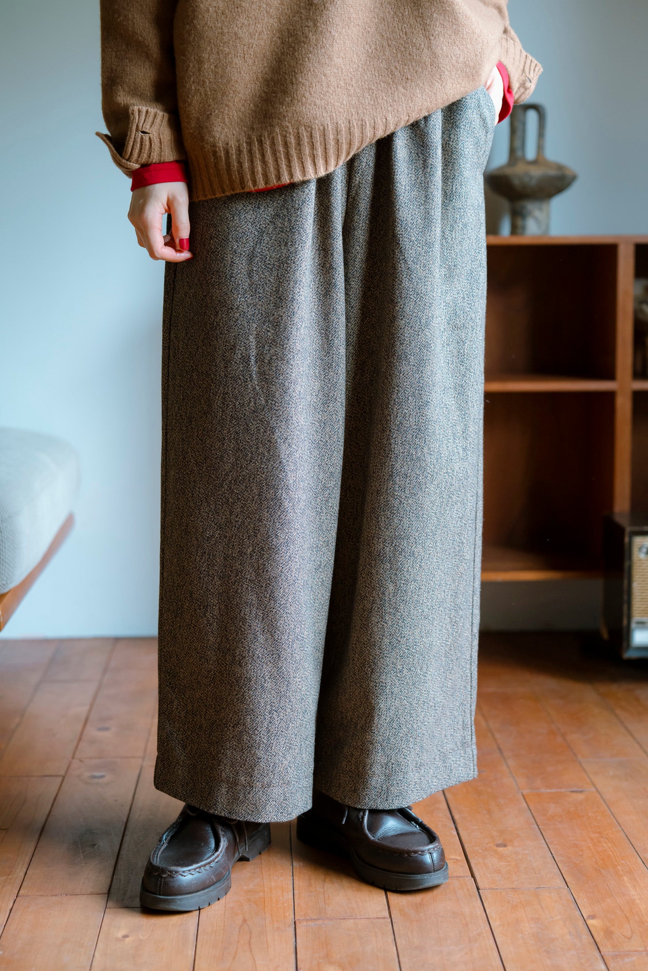 YARRA　三つ杢ツイルストレートパンツ　YR-1555-252