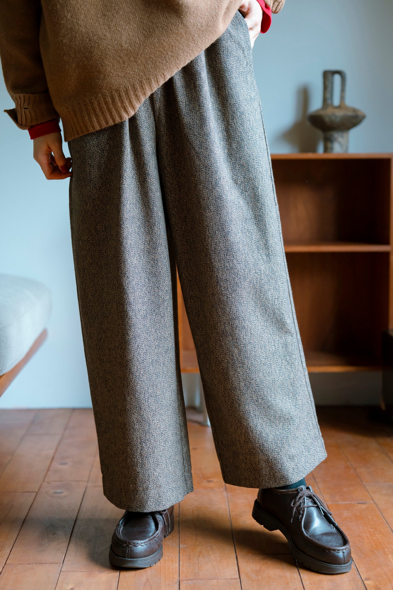 YARRA　三つ杢ツイルストレートパンツ　YR-1555-252