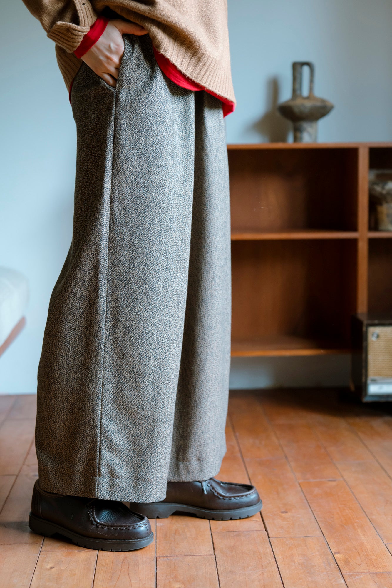 YARRA　三つ杢ツイルストレートパンツ　YR-1555-252