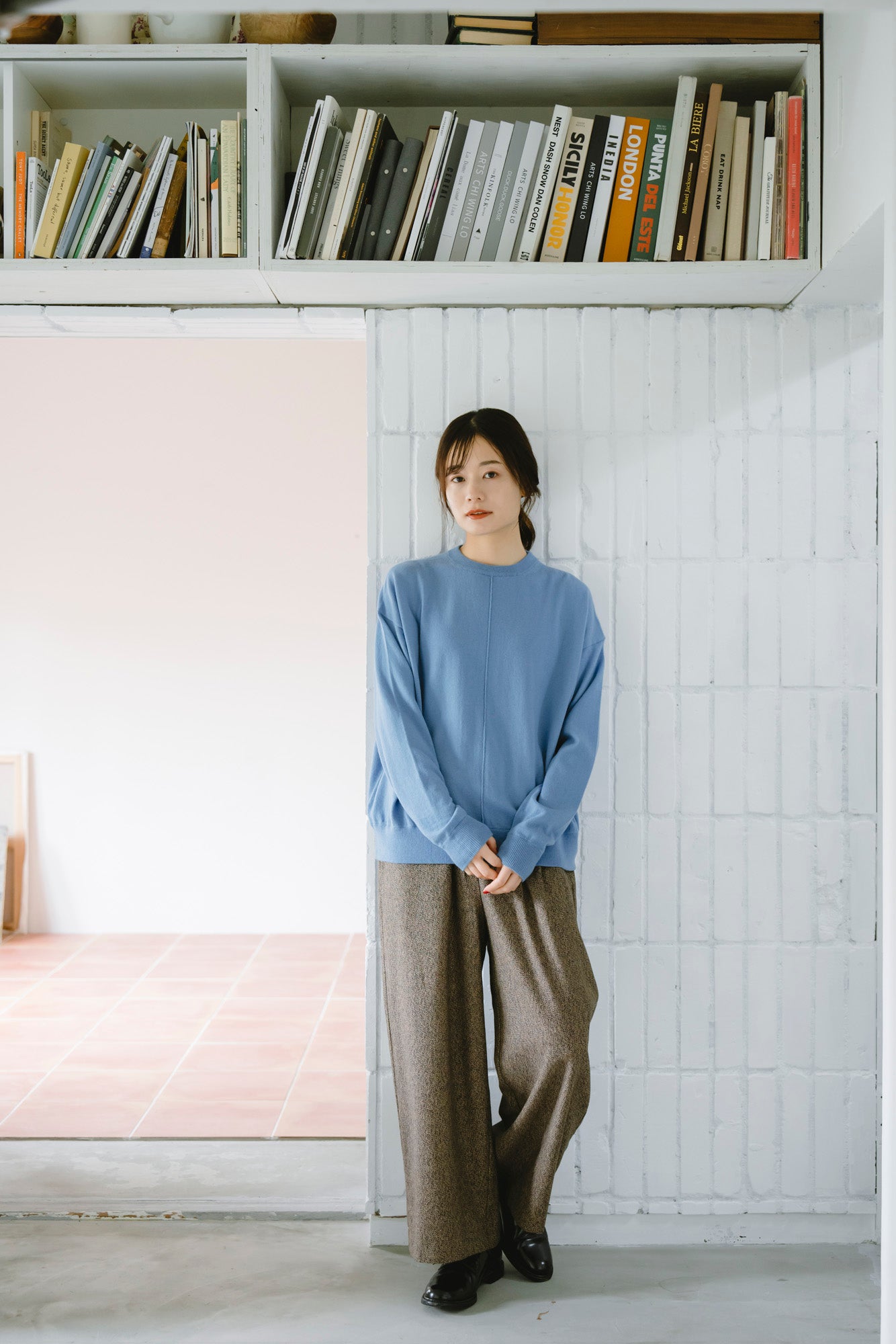 YARRA　三つ杢ツイルストレートパンツ　YR-1555-252