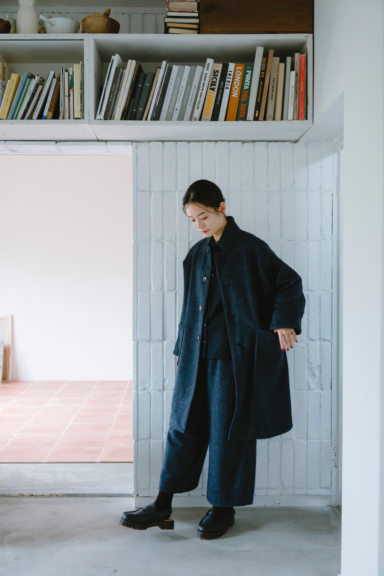 YARRA　エコウール裏付き９分丈パンツ　YR-1555-274