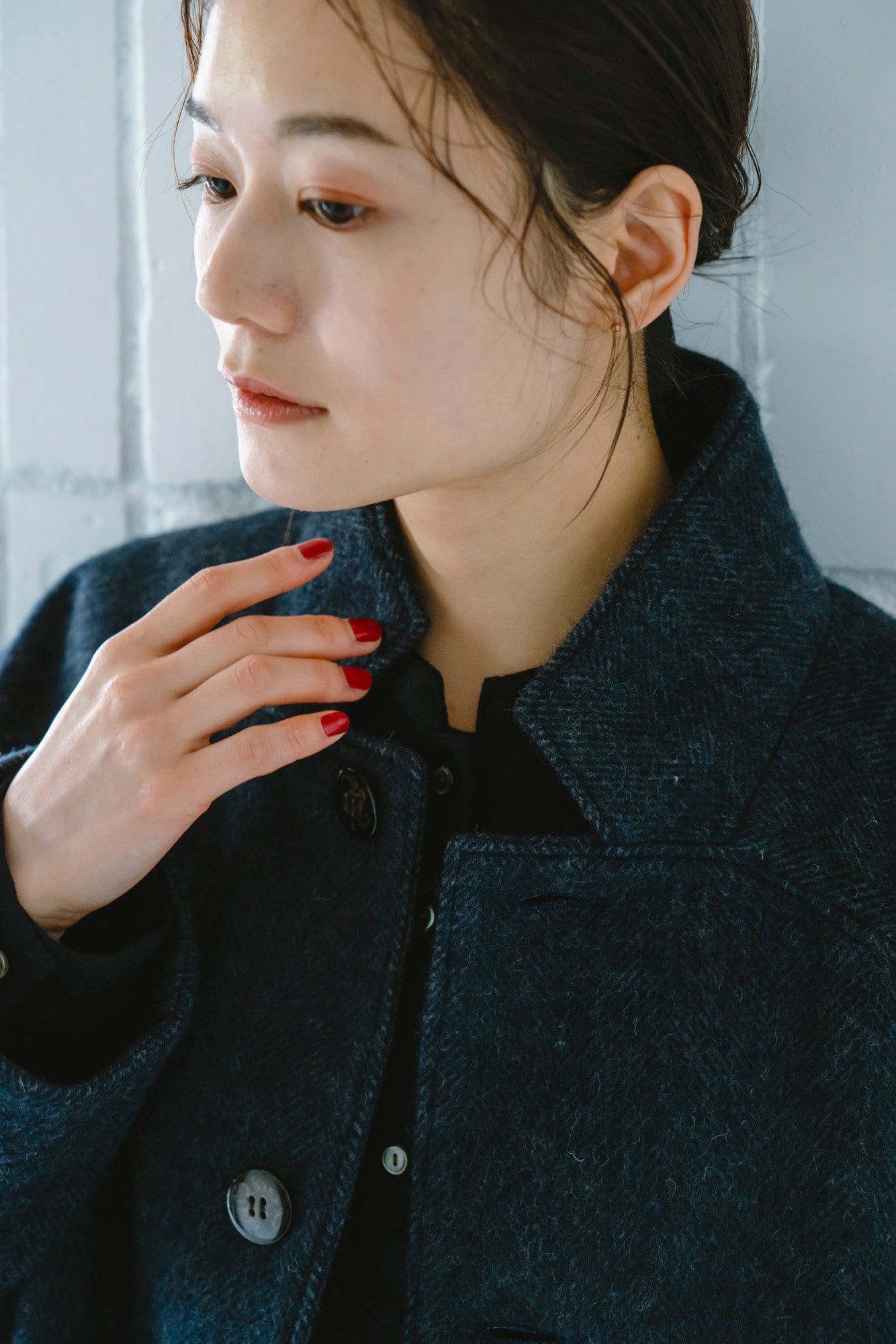 YARRA　エコウールデザインスタンドコート　YR-1557-275