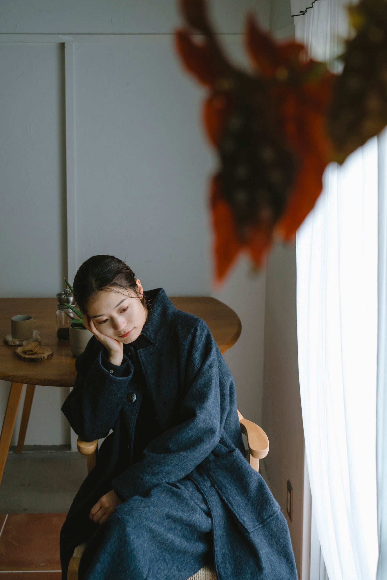 YARRA　エコウールデザインスタンドコート　YR-1557-275