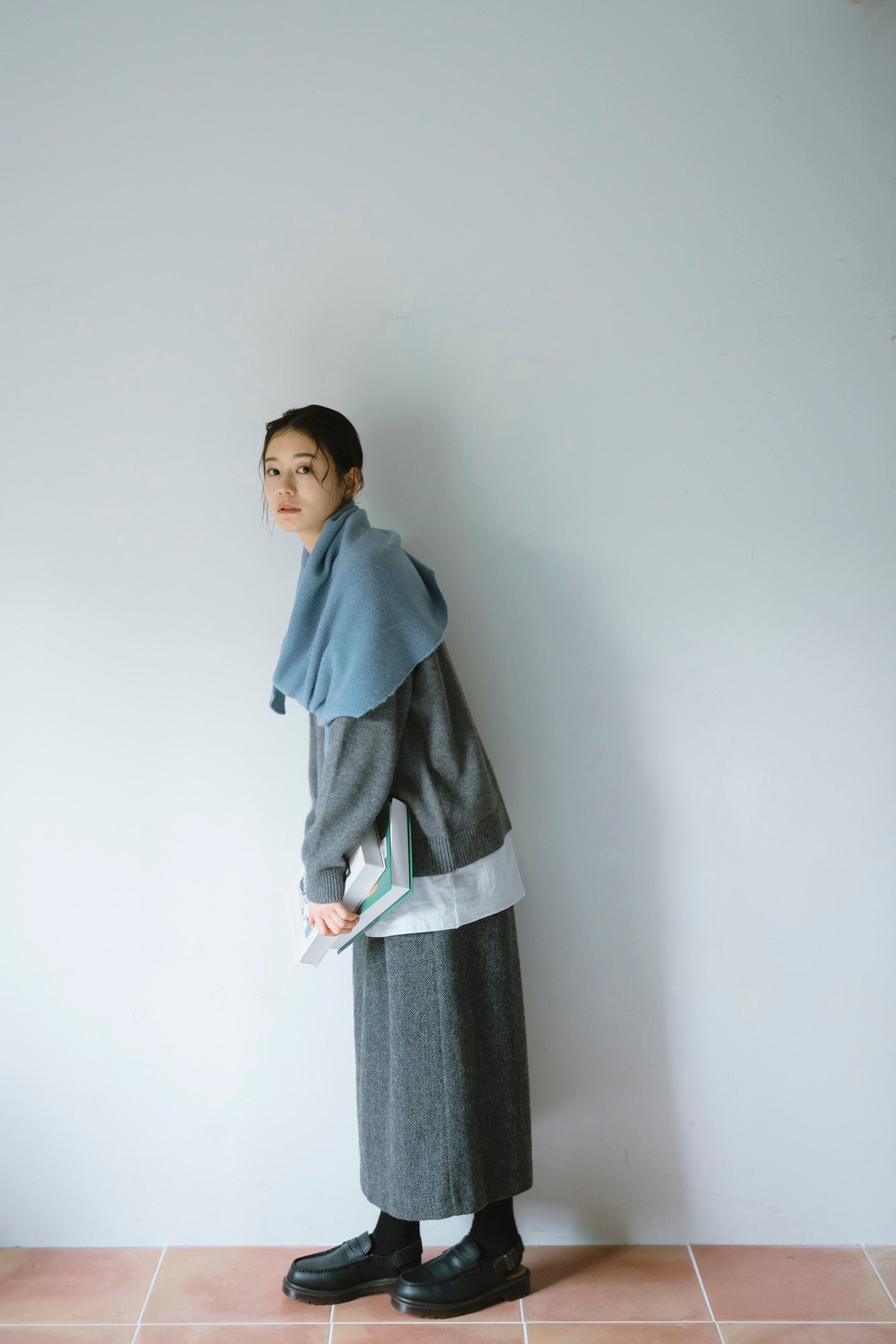 YARRA　布帛コンビレイヤードカットソー　YR-1551-256